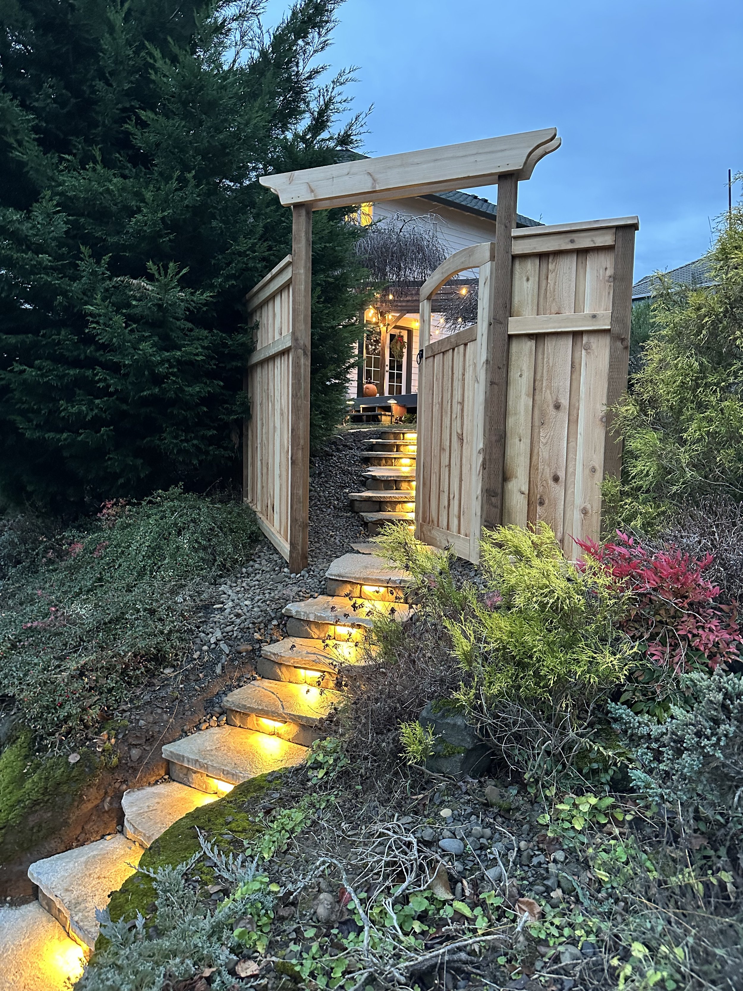 Outdoor Steps and Gate