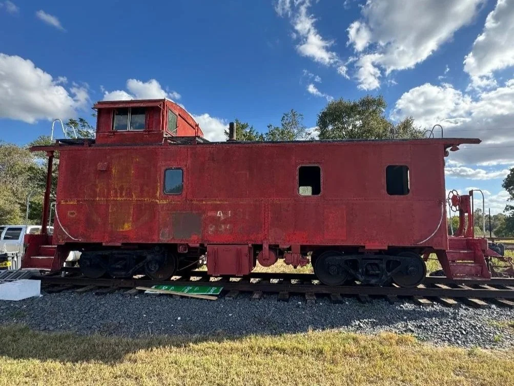 This train car features targeted rust repair along with stair repairs to improve safety and usability. The updates extend the life of the structure while maintaining its appearance. 