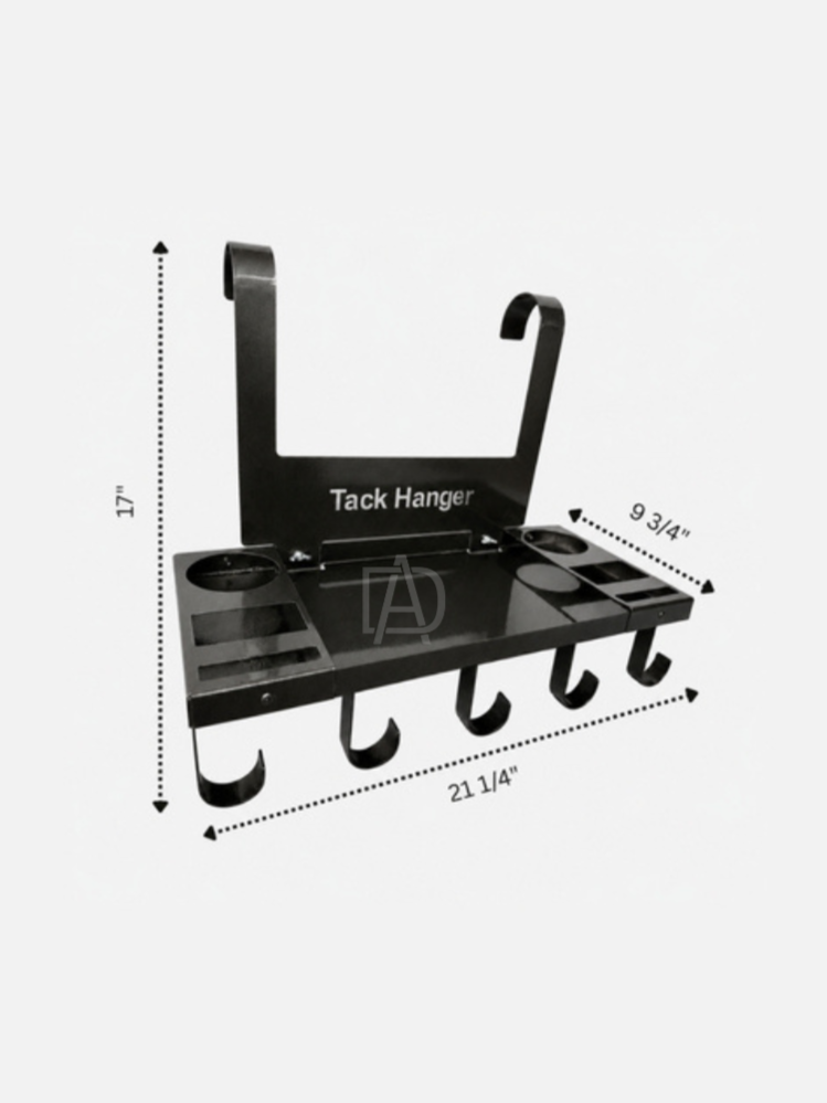 Original Tack Hanger Dimensions showing 21 1/4-Inch Width, 17-Inch Height, and 9 3/4-Inch Depth.