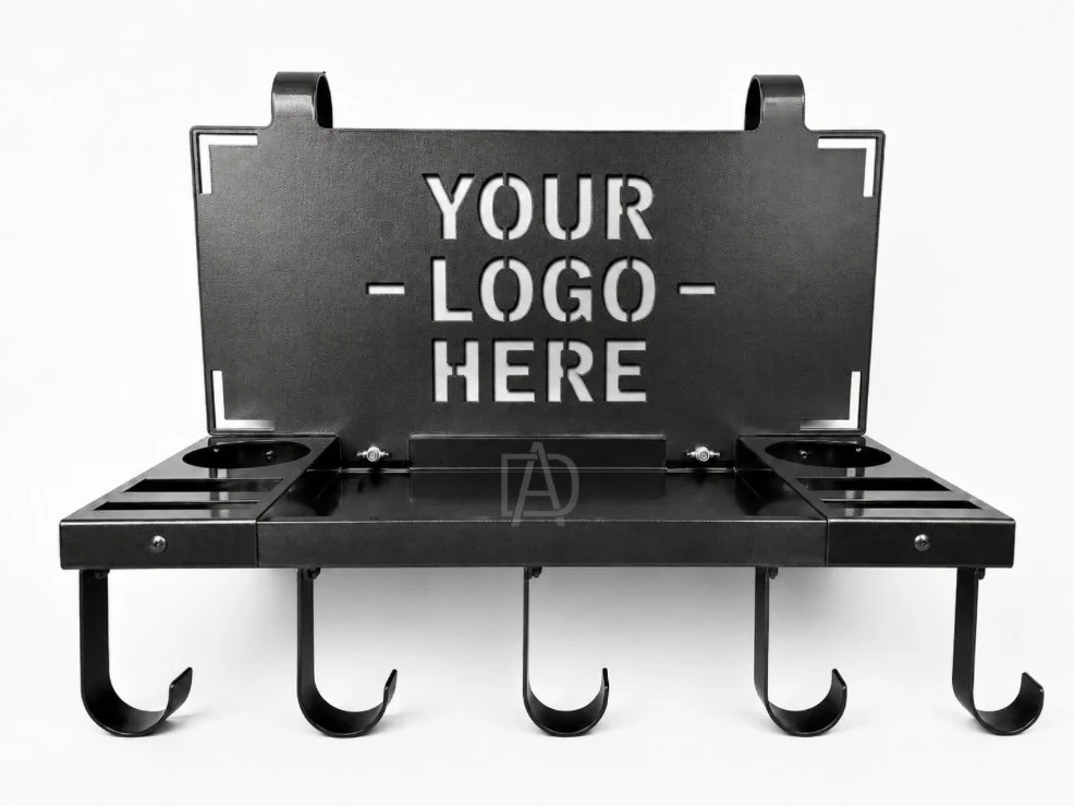 Custom Tack Hanger with Personalized Logo - Heavy Duty Steel Tack Organizer