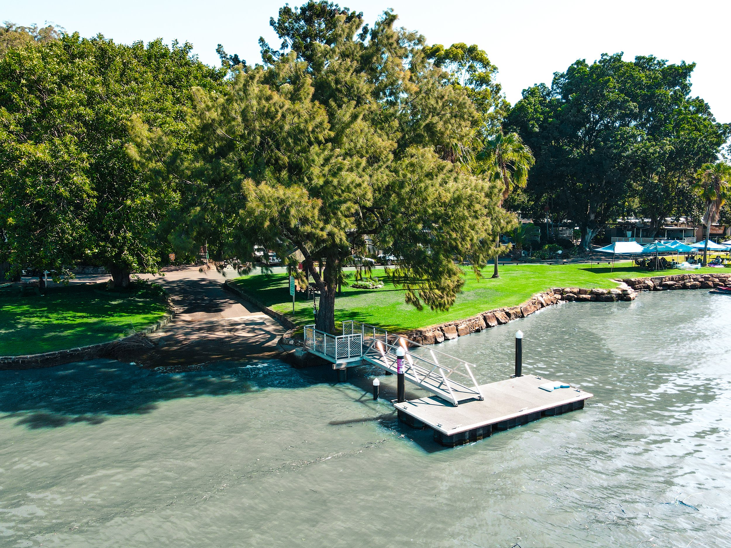 Boat ramp and jetty