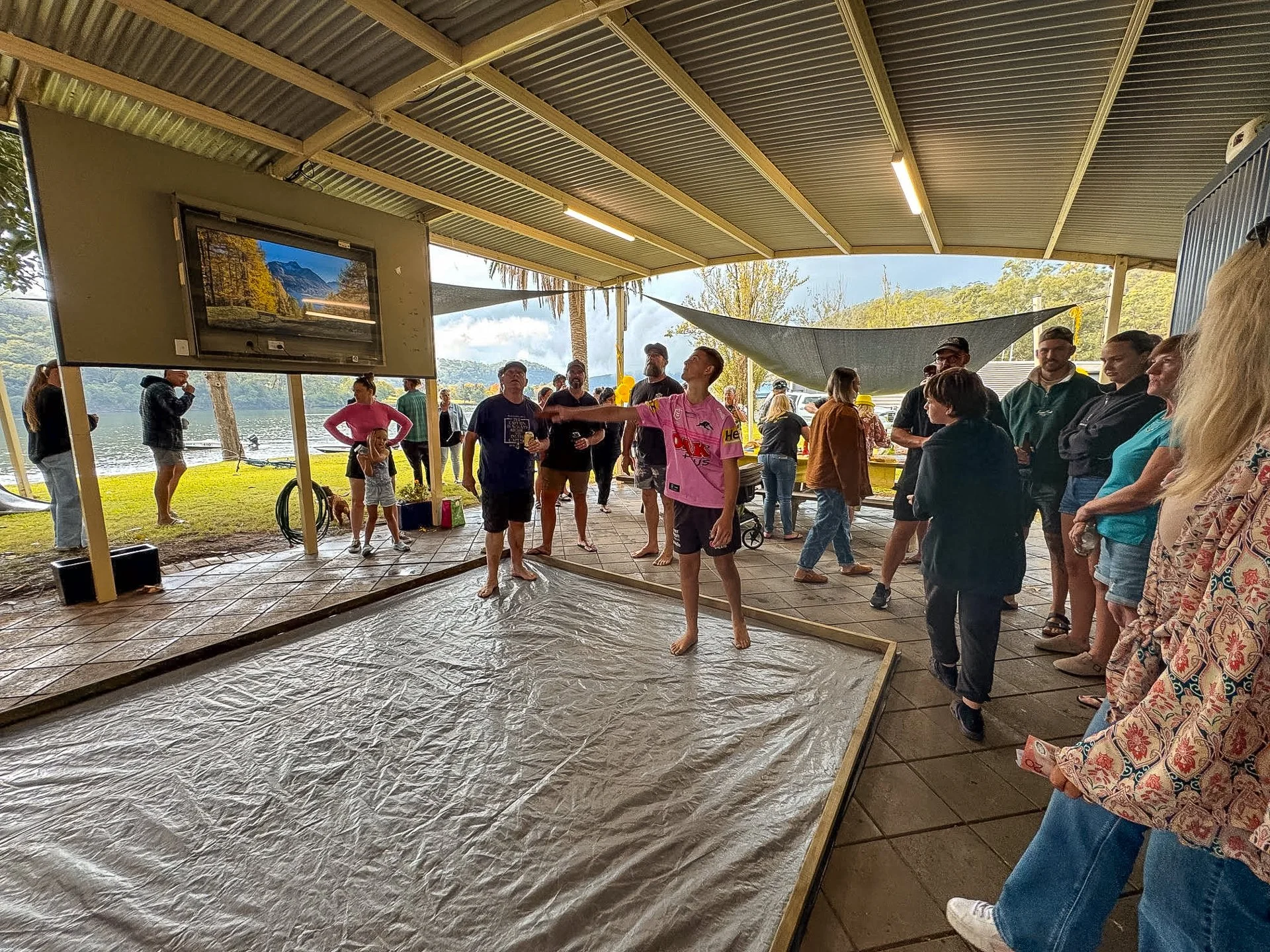 Common pavilion with foxtel for events and gatherings