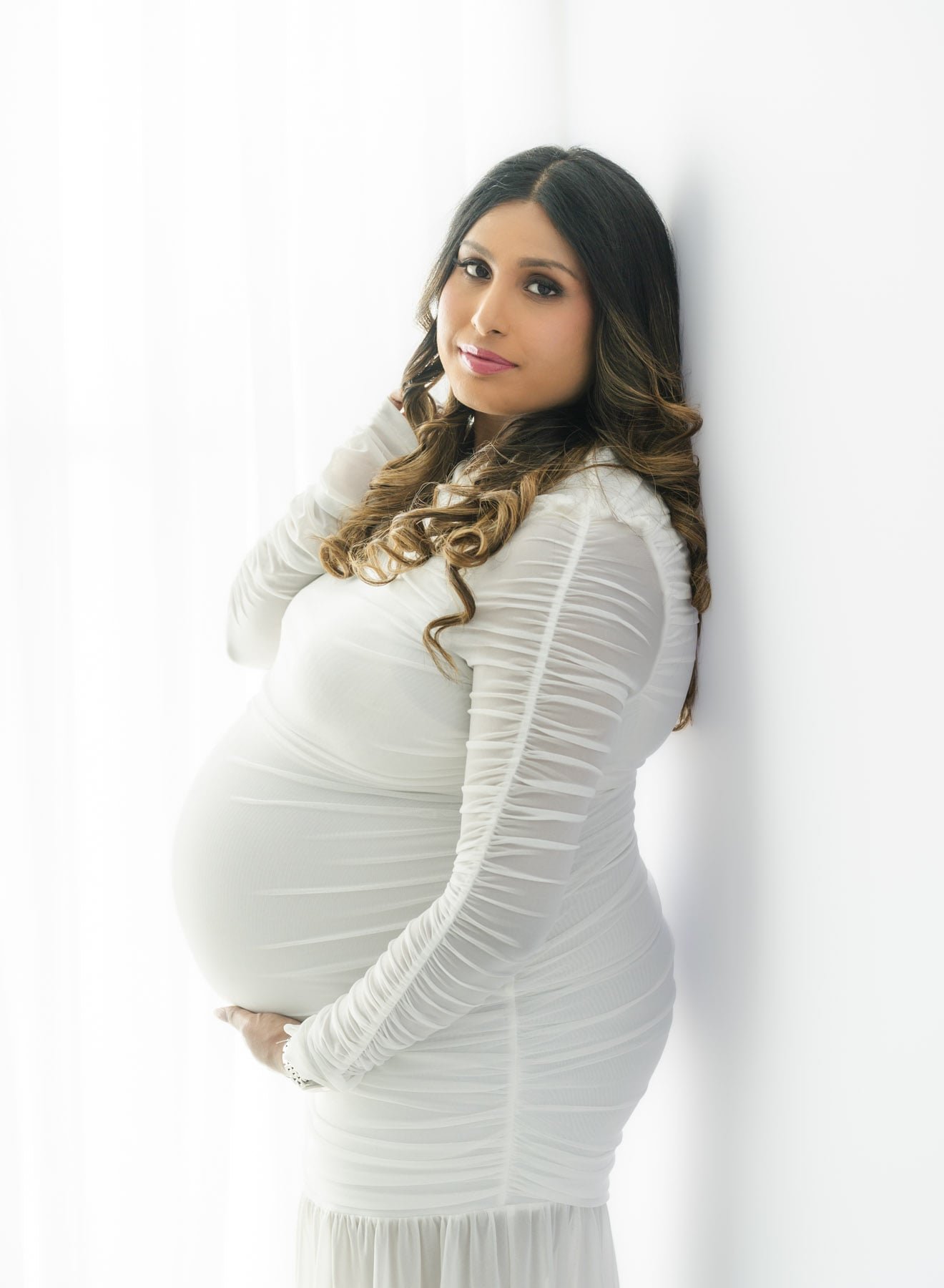 Classic maternity photography portrait in Bishopdale Christchurch