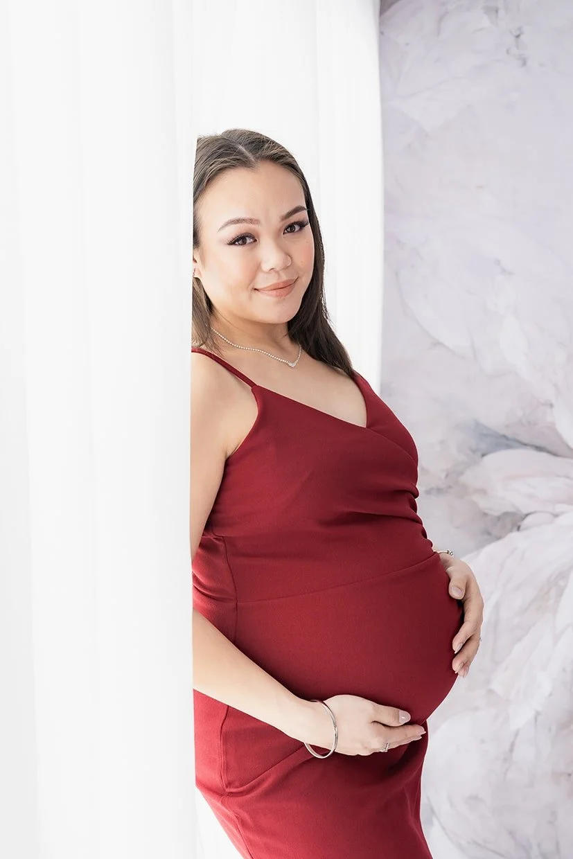 Motherhood maternity portrait photographed in Christchurch