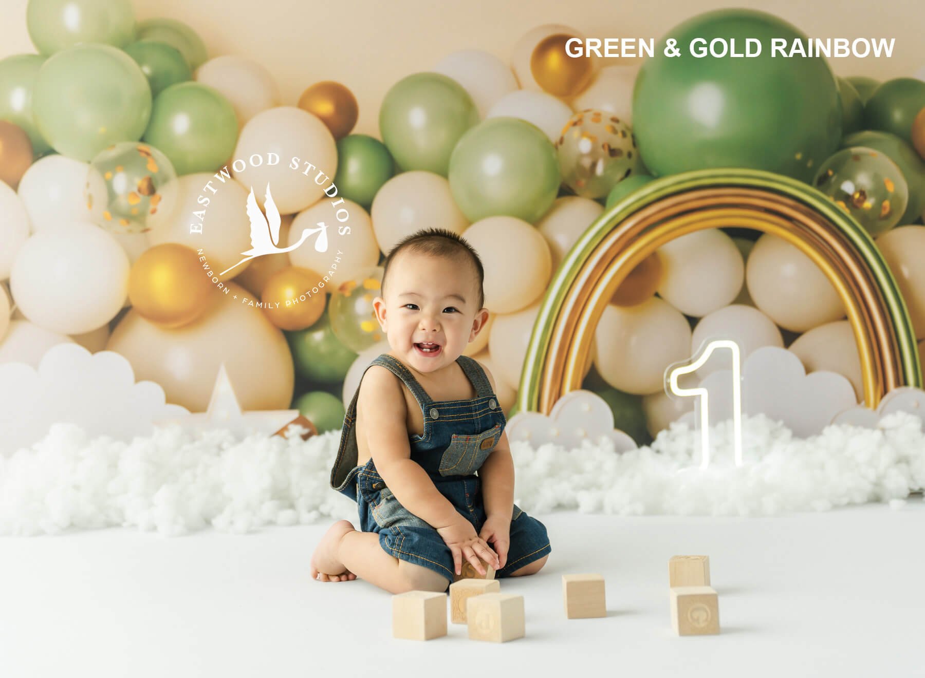 Green & Gold Rainbow