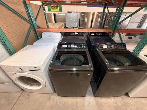 Washers and dryers on the ALP Appliance shop floor