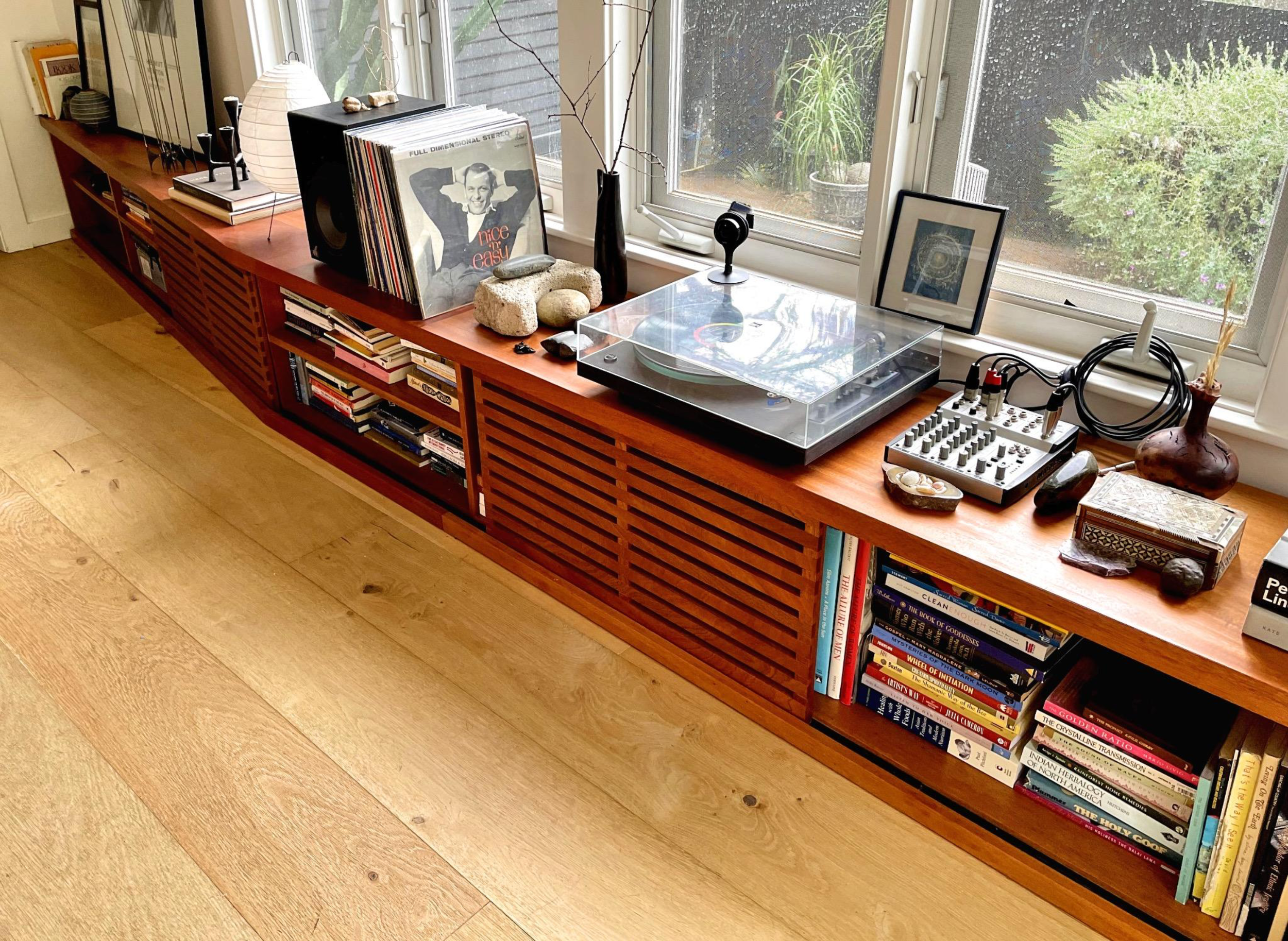 Mahogany Bench and Storage