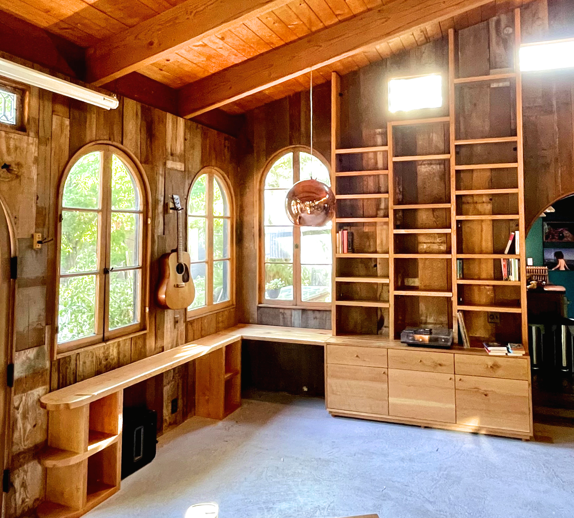 Cherry Desk and Shelving