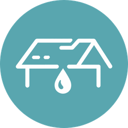 leaking roof icon