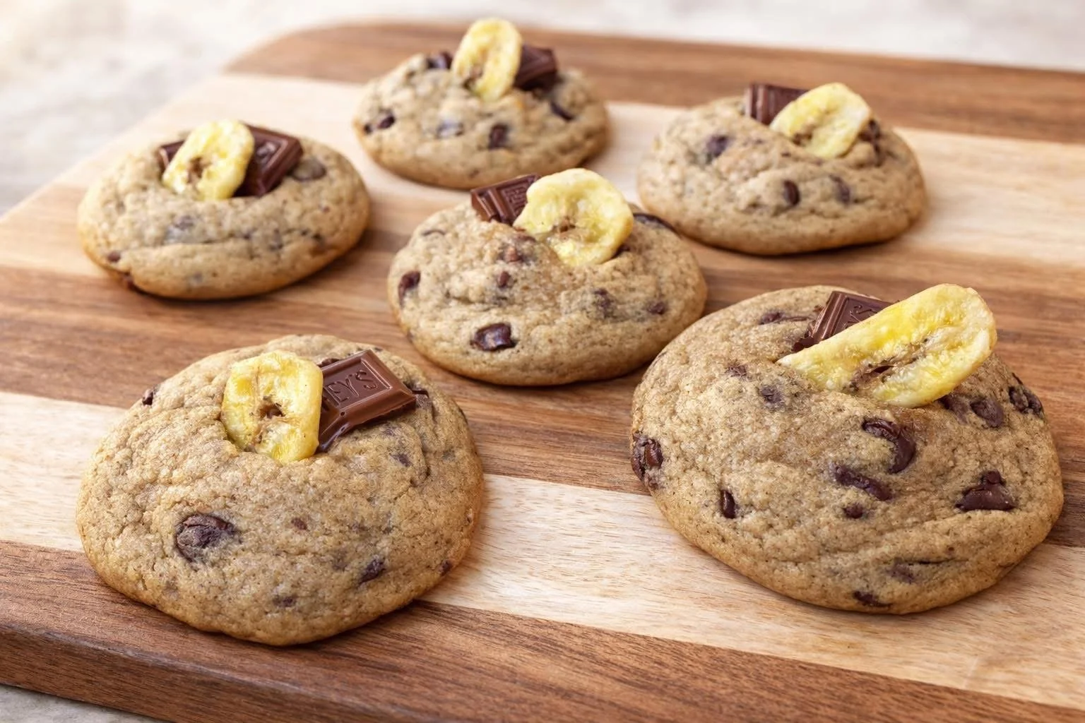 Gourmet Banana Chocolate Chip Cookies