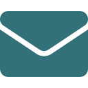 Simple teal envelope icon