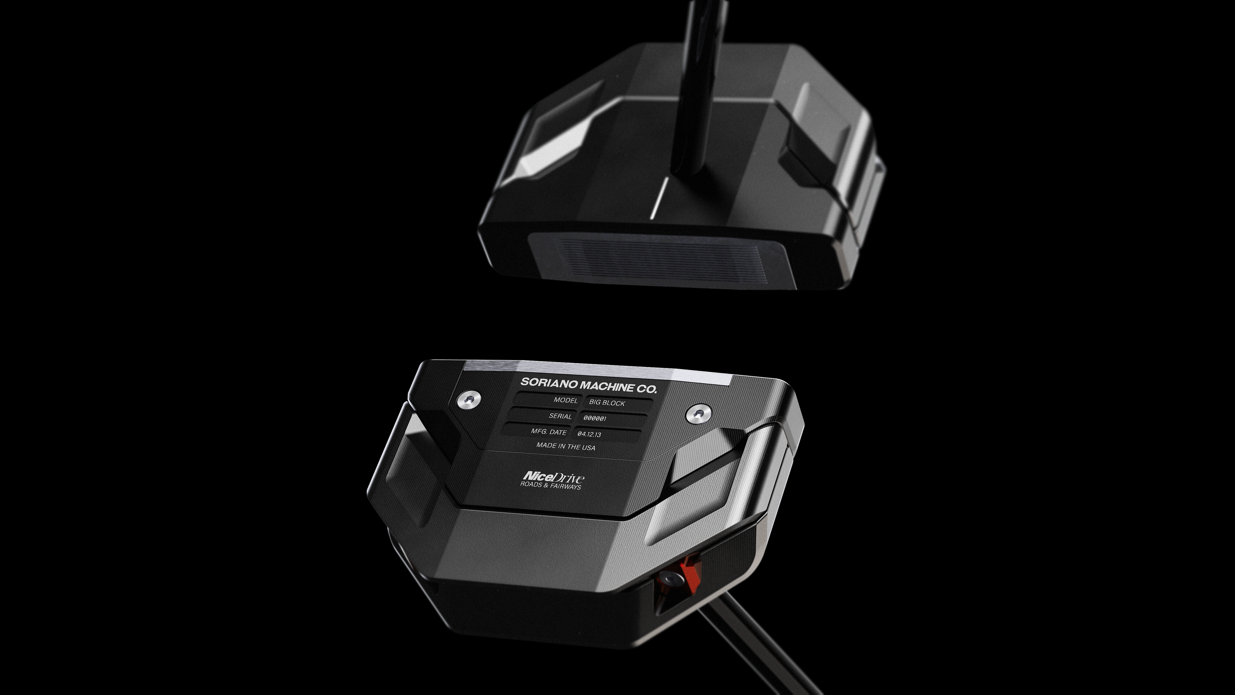 SORIANO MACHINE CO. X NICE DRIVE _ BIG BLOCK CNC MACHINED PUTTER