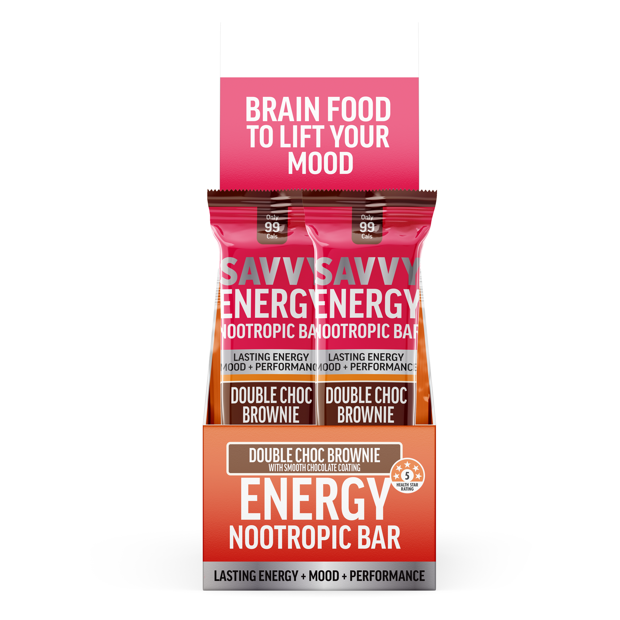 Energy Nootropic Bar Double Choc Brownie
