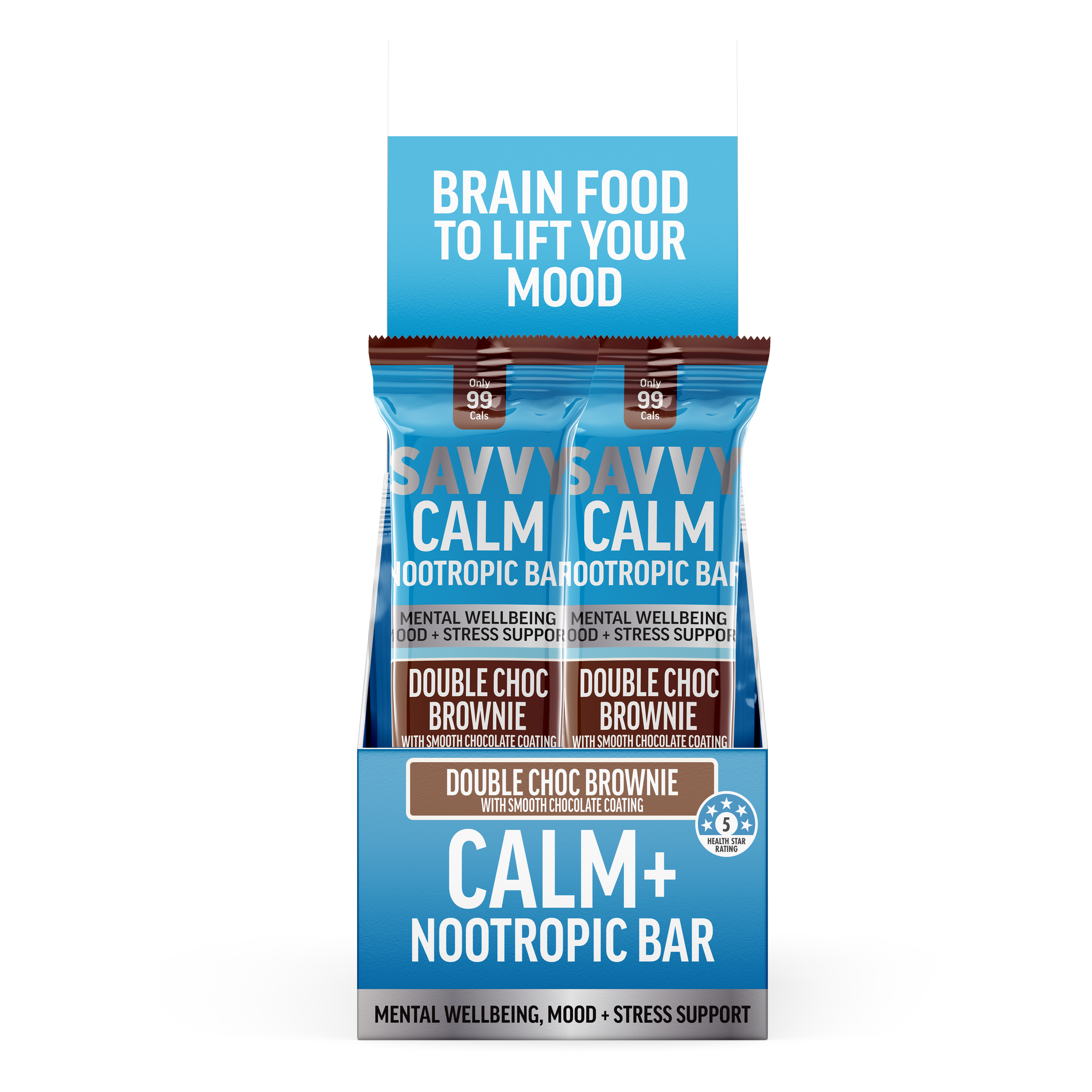 Calm Nootropic Bar Double Choc Brownie