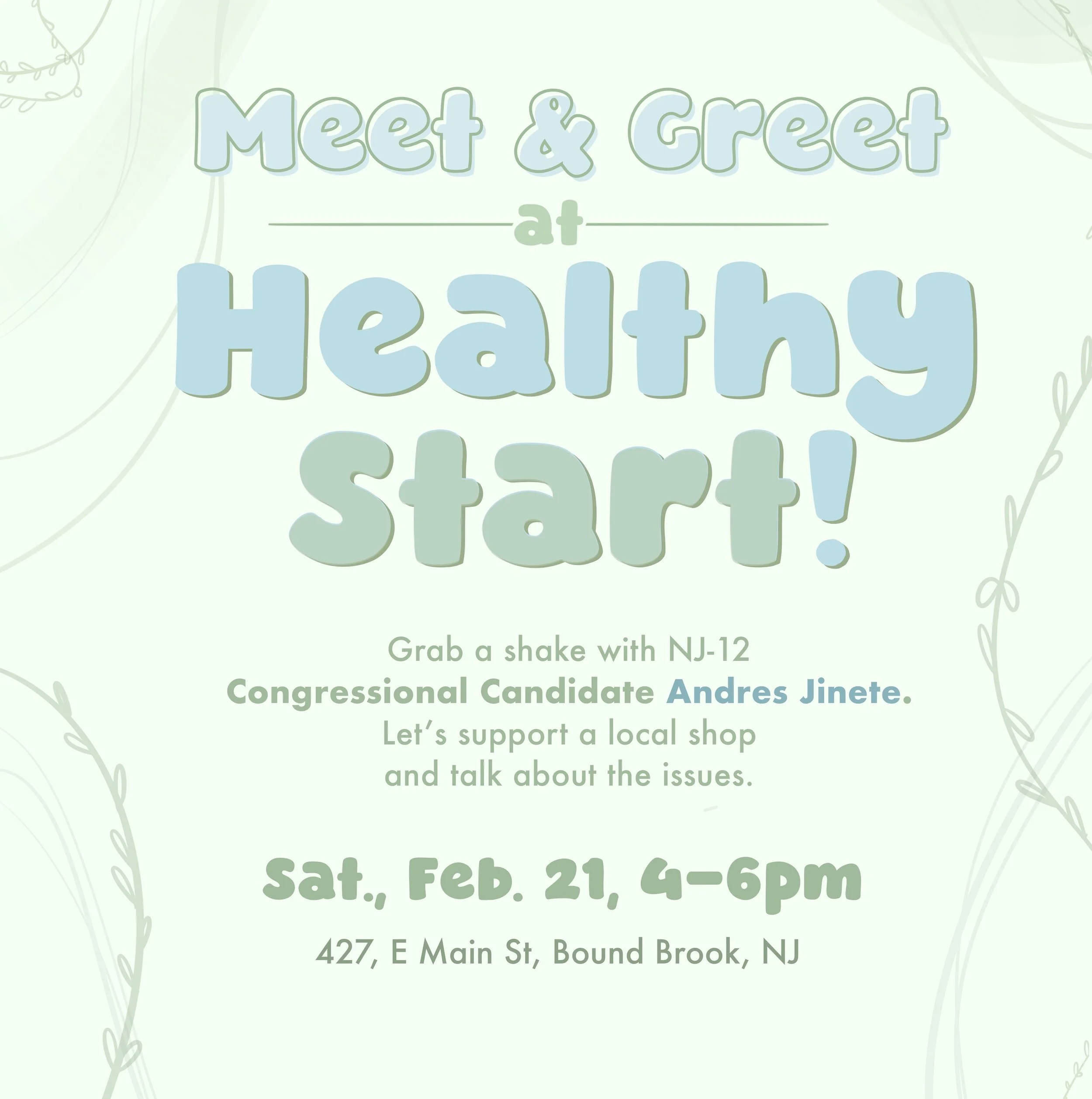 Meet &amp; Greet at Healthy start