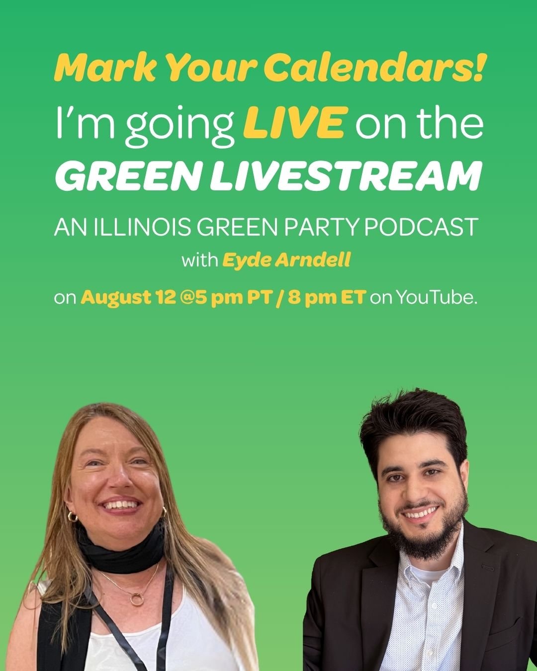 LIVE on Green Livestream