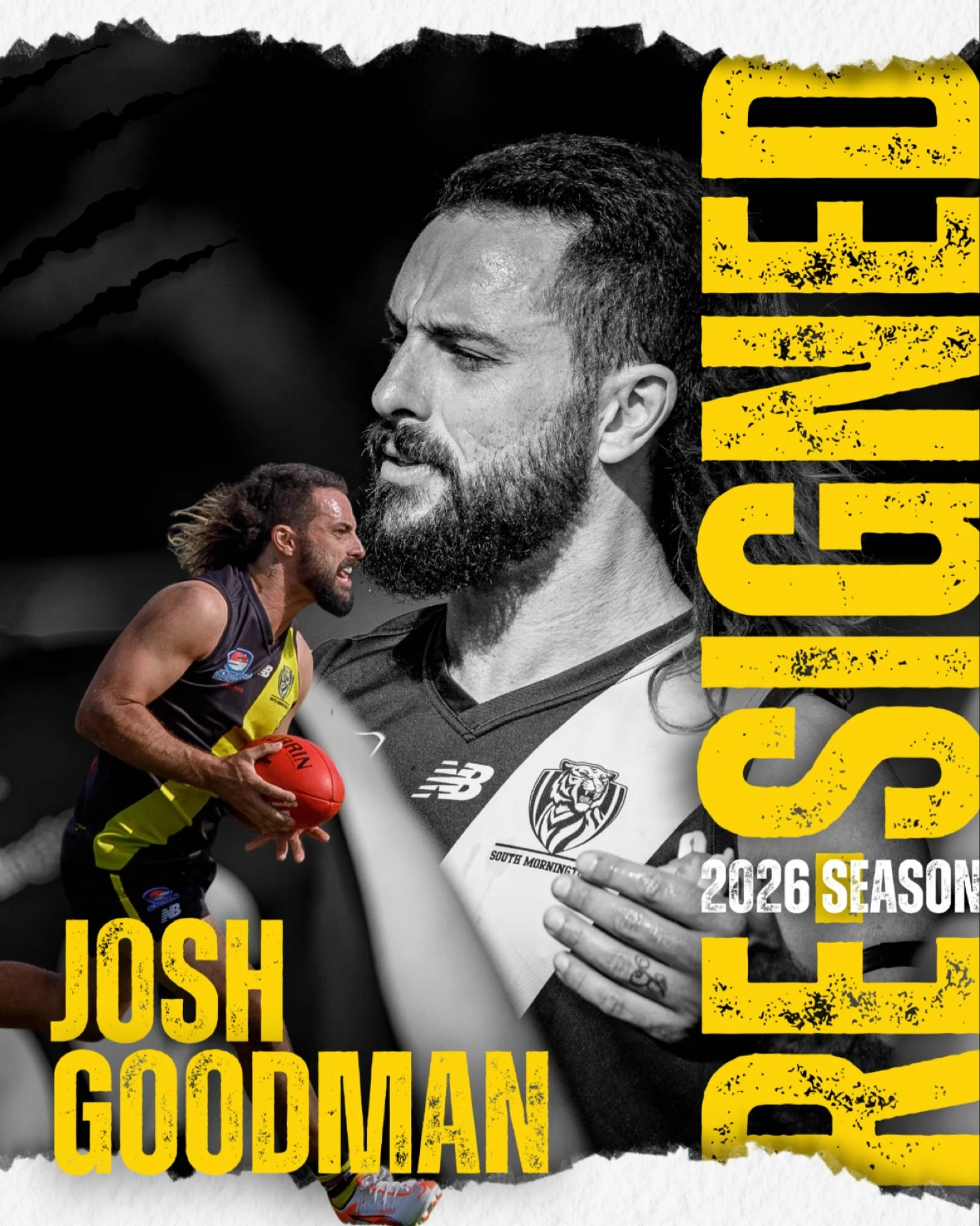 🤝 RE-SIGNED: JOSH GOODMAN

An inside beast and the ultimate teammate. Josh will play any role, win any contest and give absolutely everything for the jumper. Huge for us to have him locked in for 2026. 💛🐯🖤
#whateverittakes