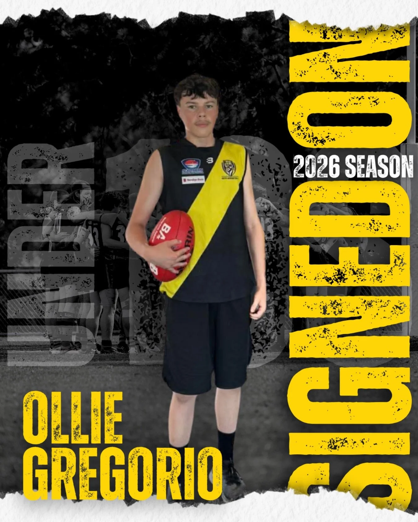 U19s SIGNING ✍️ &ndash; OLLIE GREGORIO

Ollie Gregorio is locked in for our 2026 Under 19s squad! Another great young Tiger ready to represent the club and contribute to a big season ahead.

Great to have you with us, Ollie! 💛🖤

#whateverittakes #S