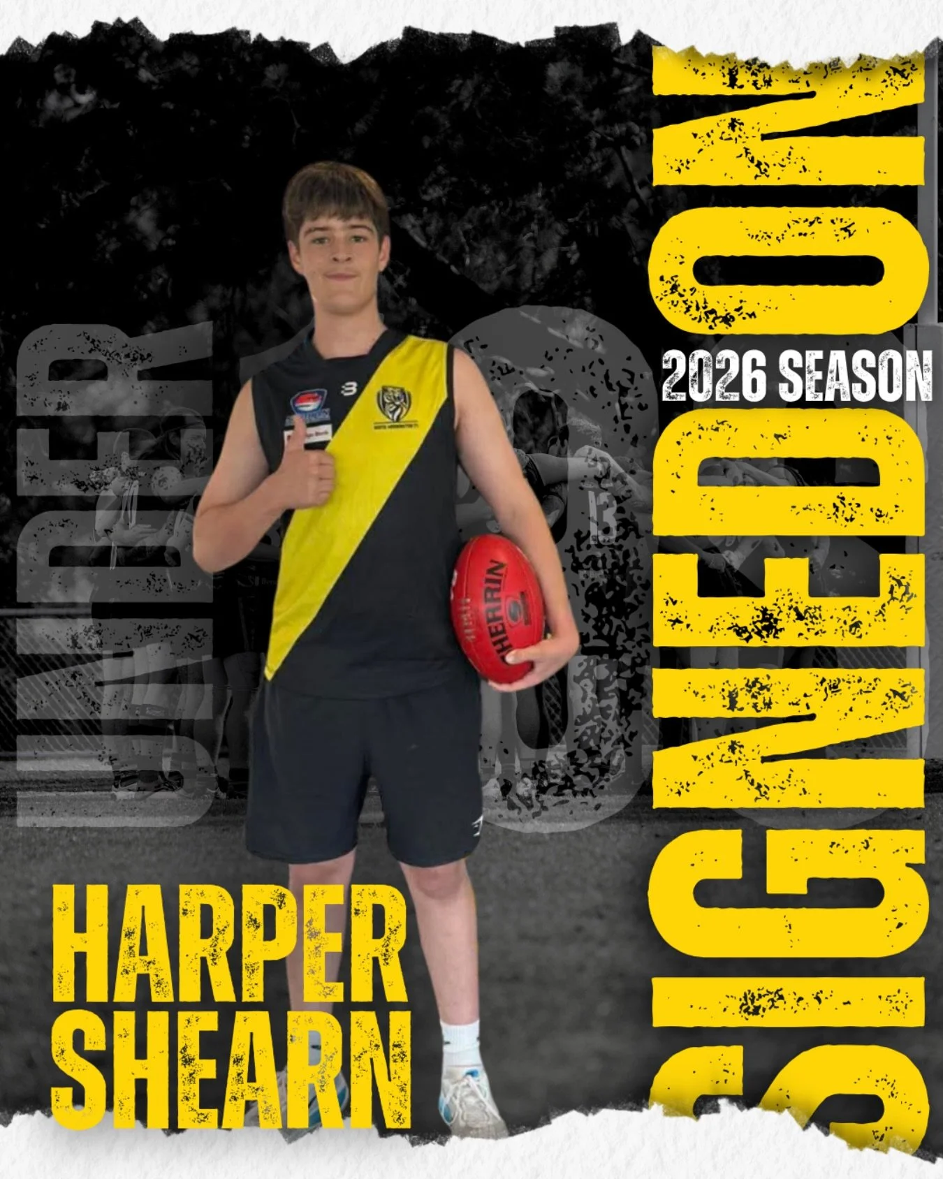 U19s SIGNING ✍️ &ndash; HARPER SHEARN

A warm welcome to Harper Shearn, who has signed on for the Tigers&rsquo; 2026 Under 19s squad. The group continues to grow and we&rsquo;re excited to see Harper in the black and gold.

Welcome to South! 🐯
#what