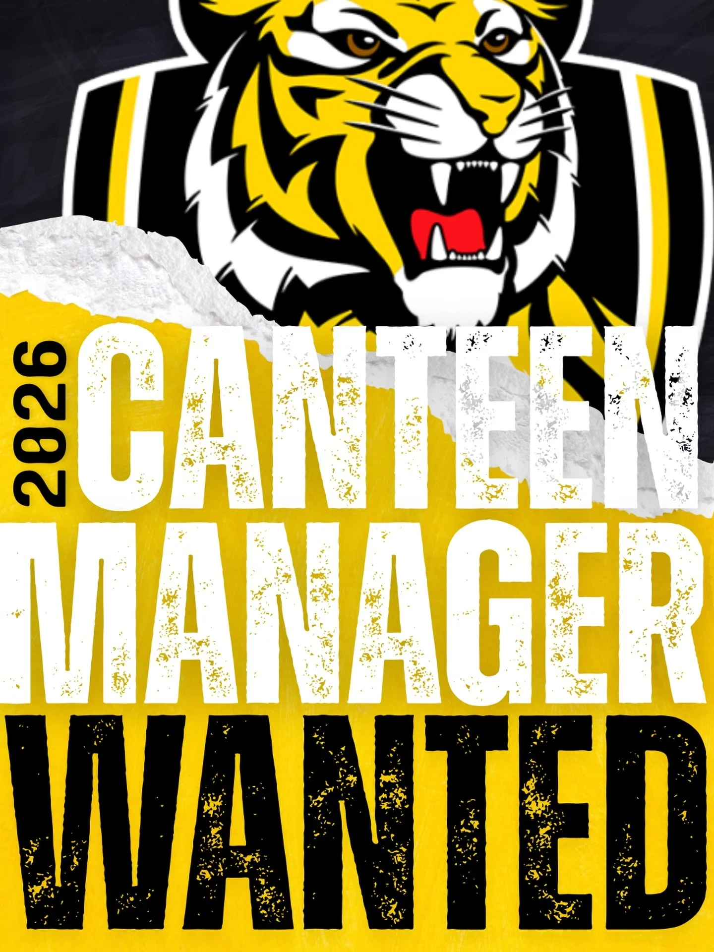 WE&rsquo;RE LOOKING FOR A CANTEEN MANAGER 🍔☕️

South Mornington FNC is on the hunt for a reliable and organised Canteen Manager to join our team for the upcoming season.

⏰ Approx 6&ndash;10 hours per week
🏉 Overseeing home game days &amp; Thursday