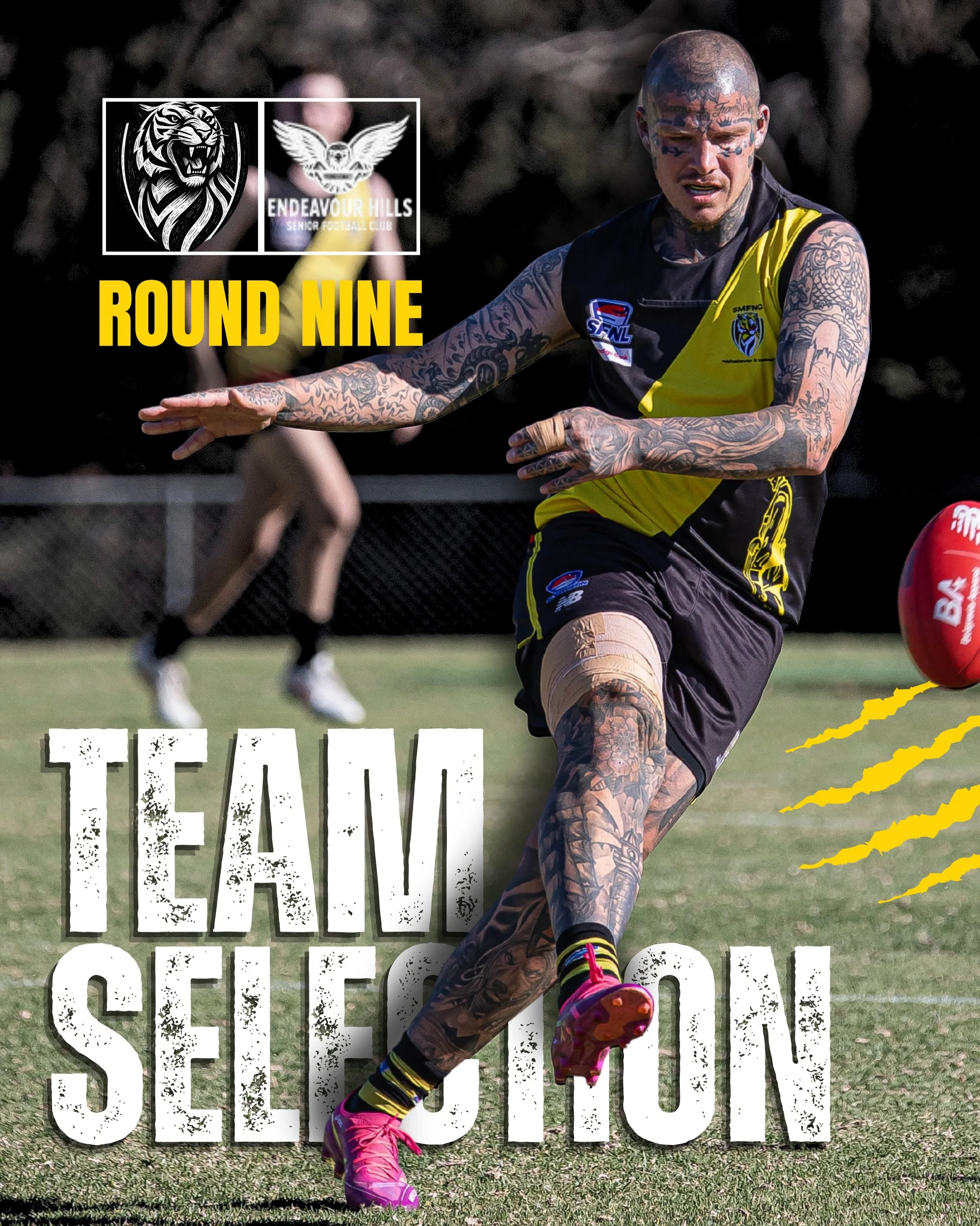ROUND 9 &ndash; TEAM SELECTION 🐯🔥

The teams are in! 💛🖤

Our Seniors &amp; Reserves are locked and loaded for a big home clash against Endeavour Hills this weekend at Citation Oval.

After a strong showing last week, the boys will be looking to b