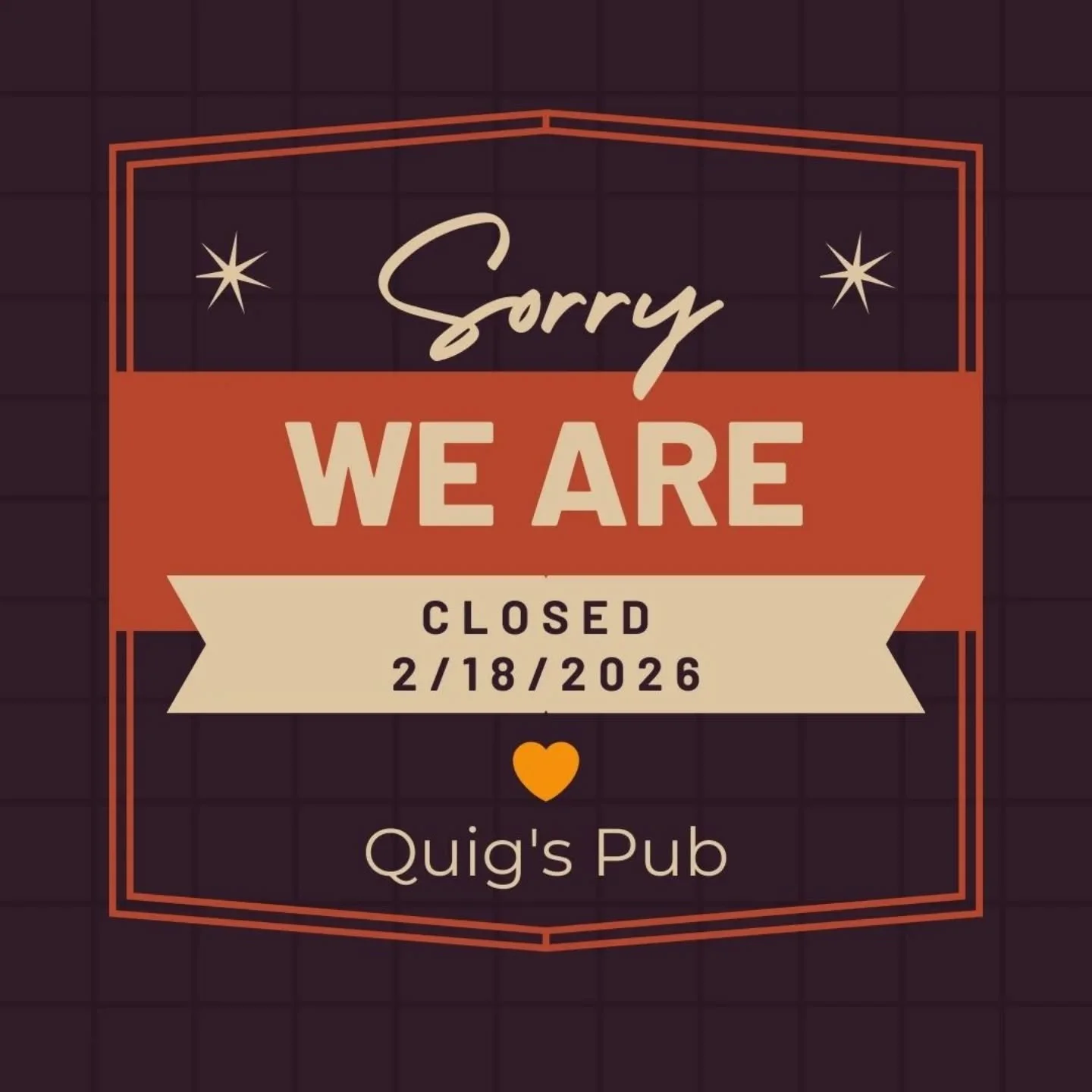 It's a bummer - but with no updates from PECO about the power outage and no truck in sight - we're going to close the pub tonight.

We'll update everyone in the morning on Thursday.

#philly #poweroutage