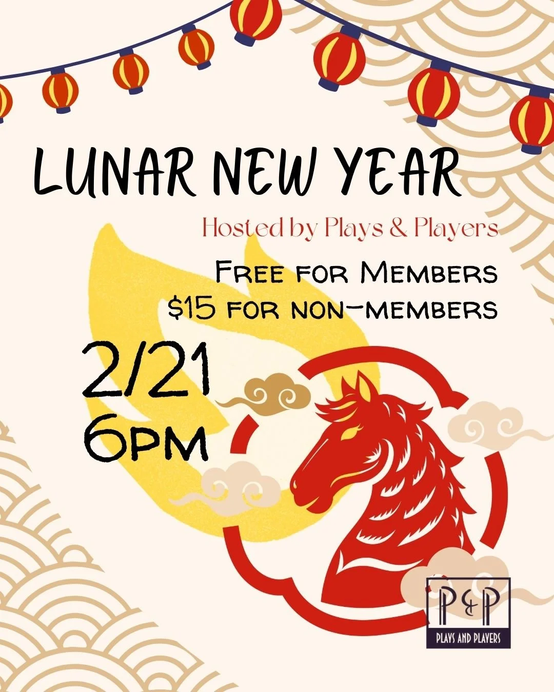 Join us Saturday, 2/21, for our first annual Lunar New Year Celebration!

Celebrate the year of the fire horse with us at Quig's Pub!

@etoiledancecrew will be performing!

Traditional foods will be provided!

We'll also have some crafts and an ances