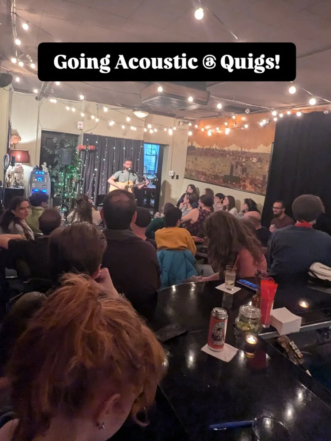 Going Acoustic at Quigs is Live and happening right now!

#livemusic