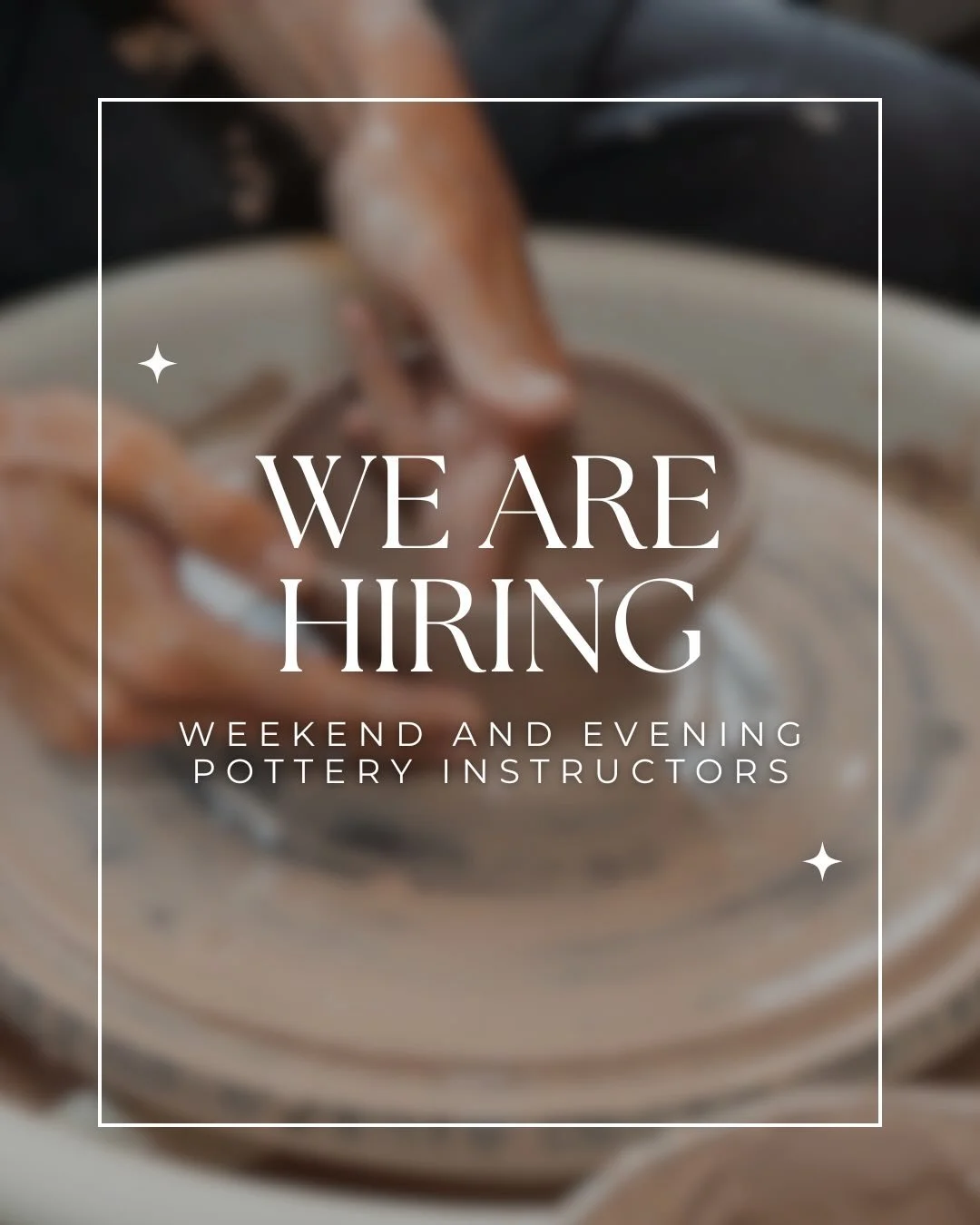 🗣️ WE&rsquo;RE HIRING 🗣️

Weekend &amp; evening pottery instructors!!

Email your resume to hello@clayboro.com

📍Carrboro, NC