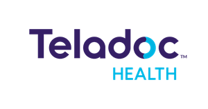 Teladoc Health logo in purple and blue text