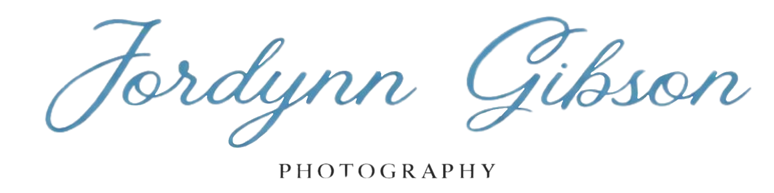 Font of the logo that says 'Toddyn Gibson' in cursive with a neon blue appearance, and 'PHOTOGRAPHY' printed in small black letters underneath.