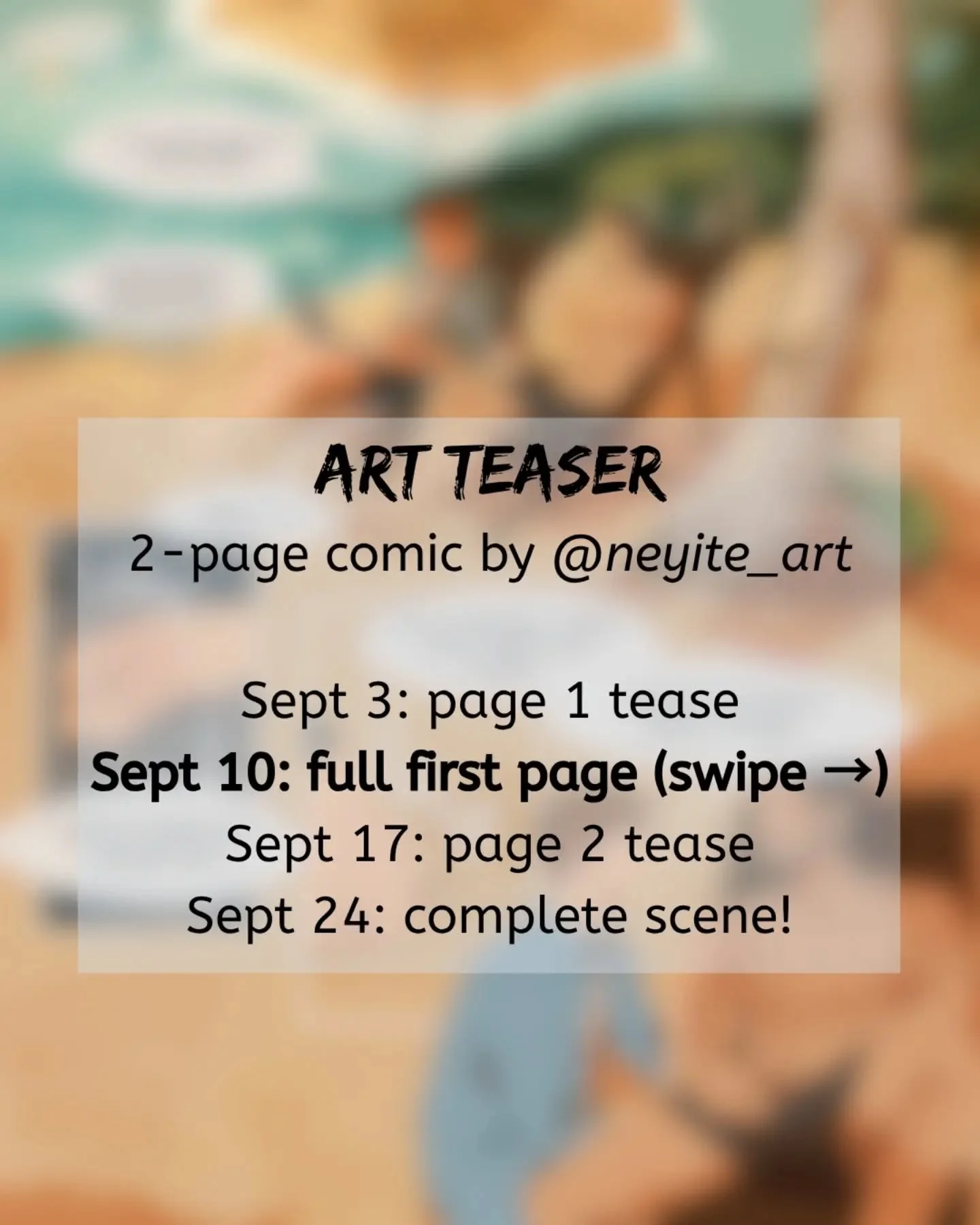 Comic reveal, Part 2. Last week I made you squint through the blur. Today you get Page 1 in full.

I commissioned the amazing @neyite_art to illustrate one of my favorite Marcus/Jake scenes from The Inner Circle, and yes, every bit of this is straigh