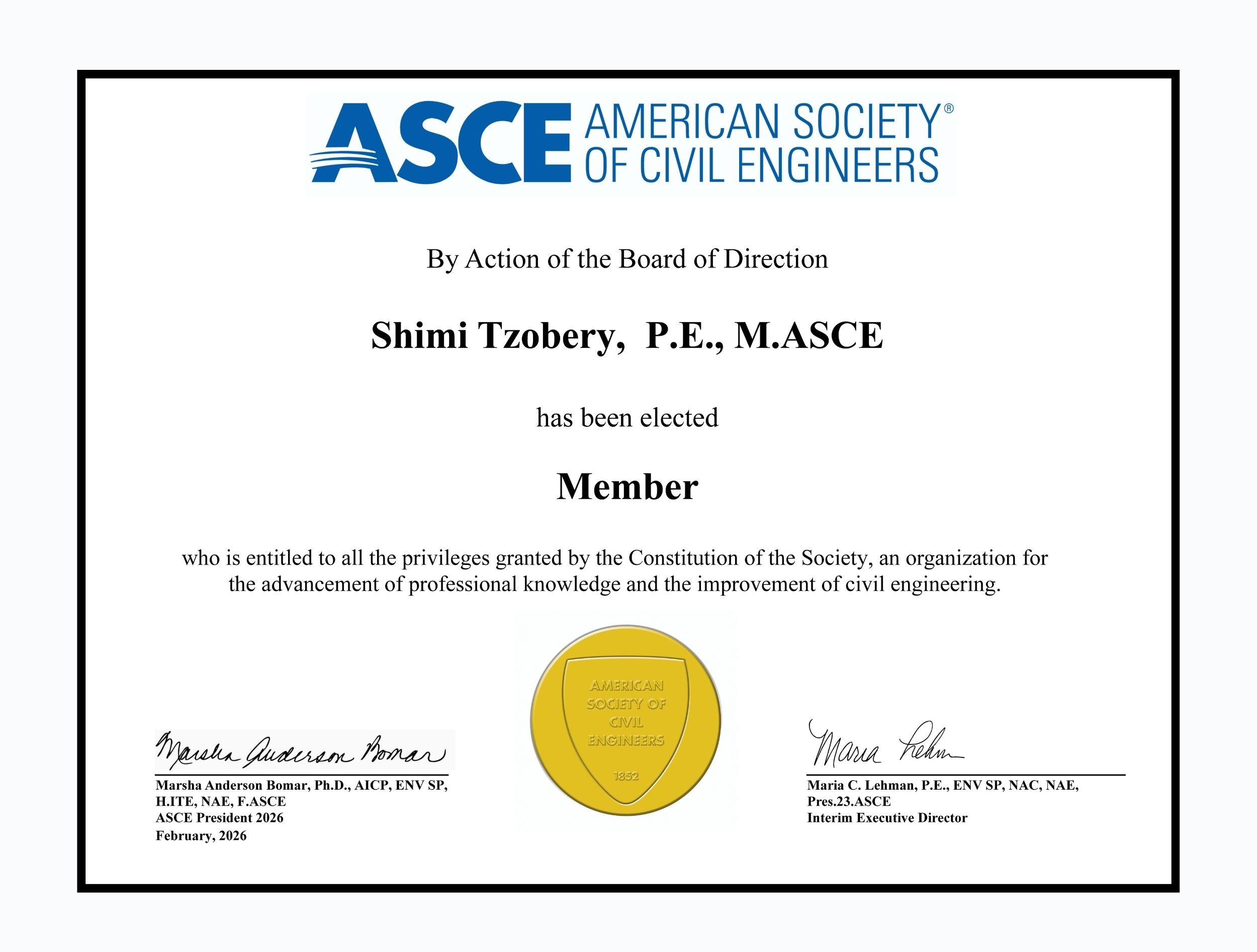 ASCE Membership held by FloodReady leadership