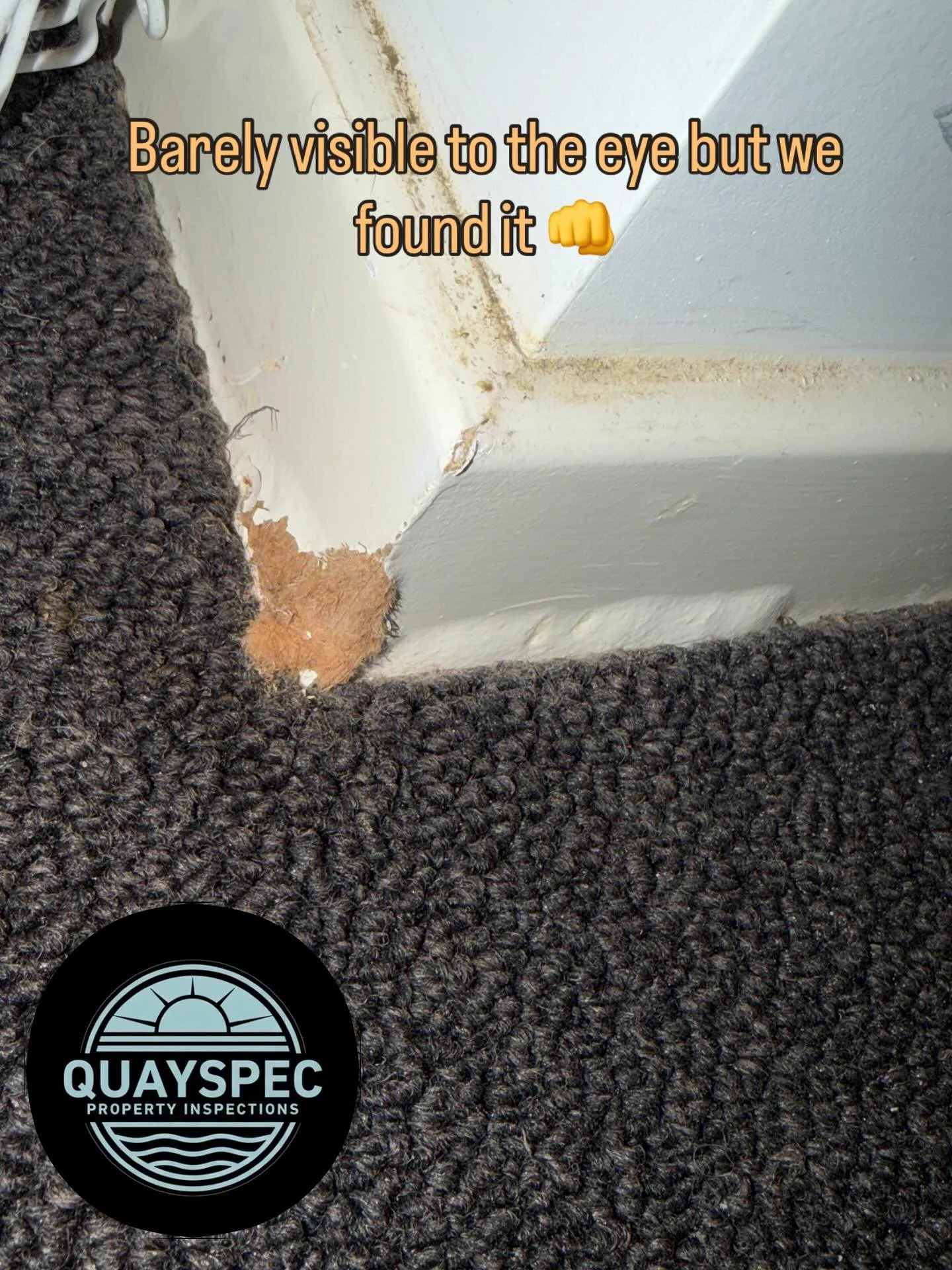The devil is in the detail. This little defect was barely visible. Tested with moisture meter and with thermal camera it was deemed to not be active damp however these are the little problems we need to identify and report on for our clients #buildin