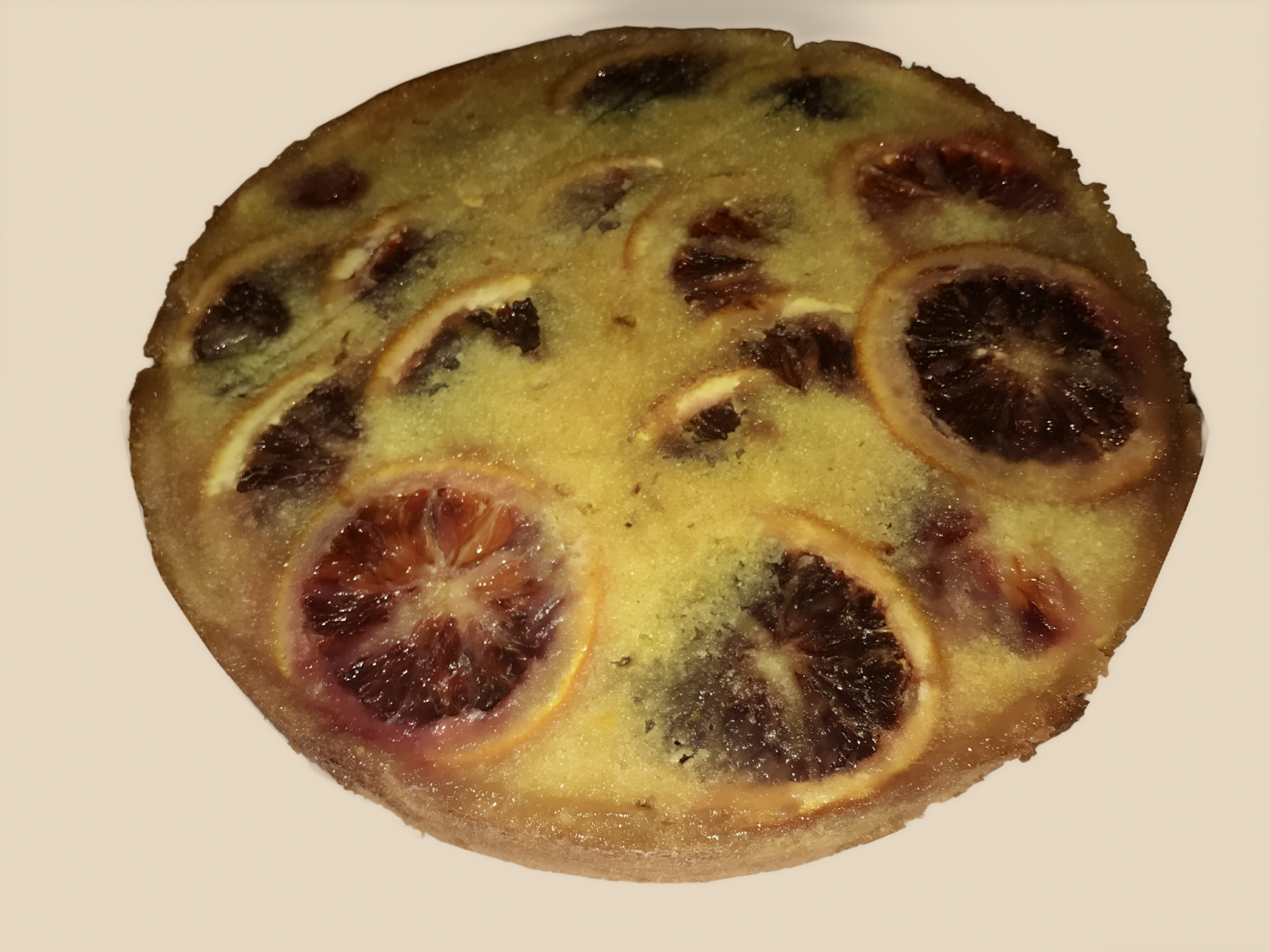 Blood Orange and Olive Oil Upside- Down Cake 