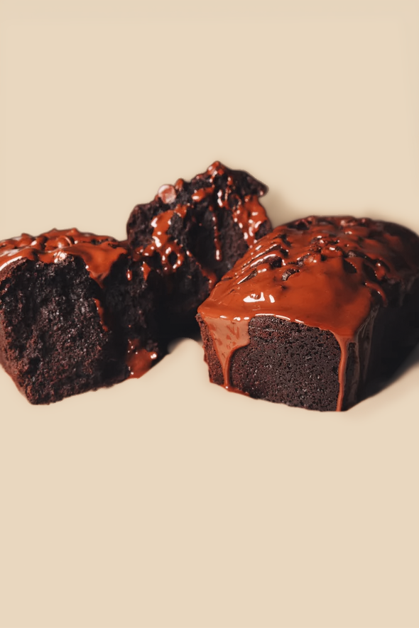 Chocolate Loaf Cake with Ganache Glaze