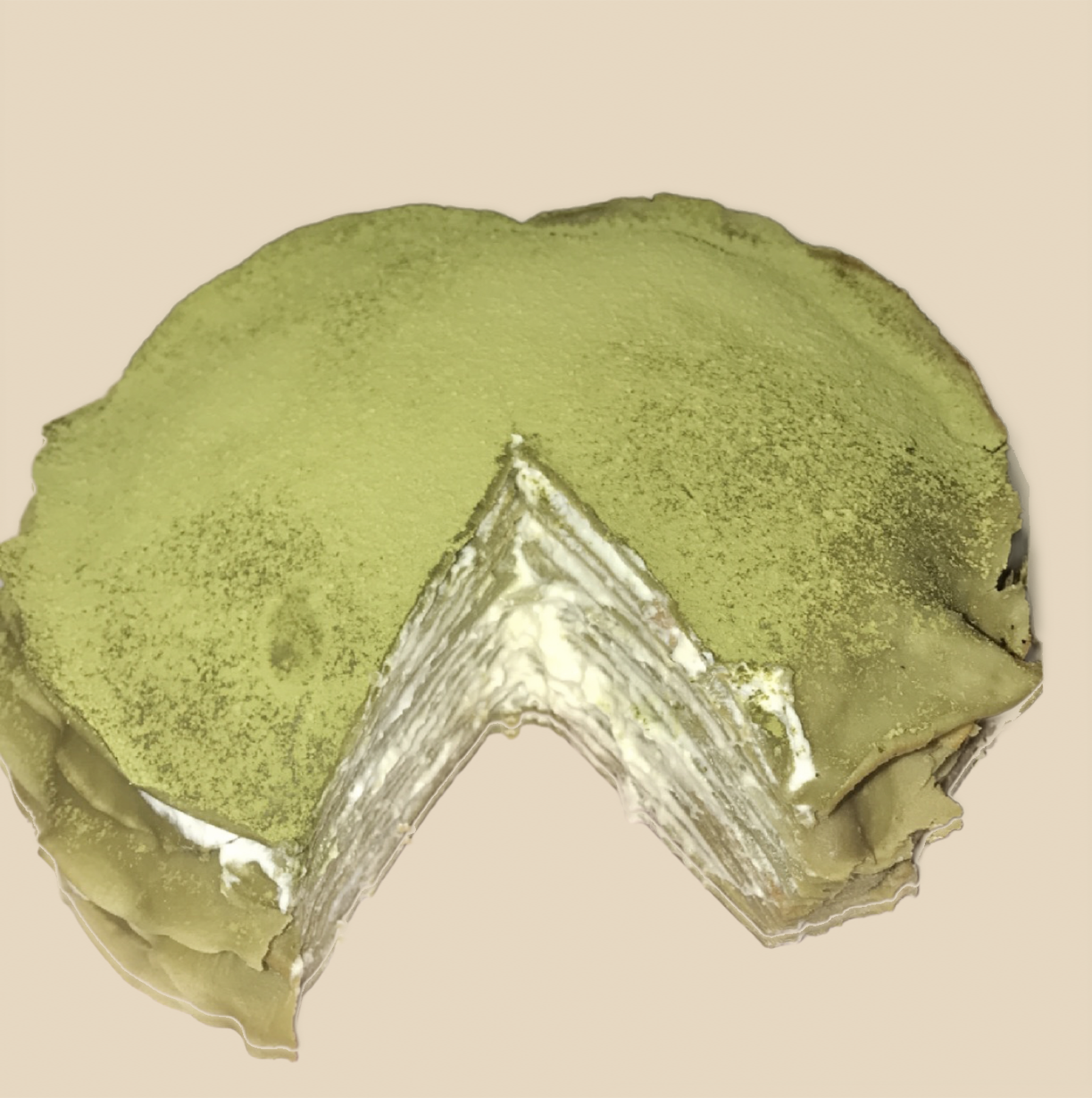 Matcha Mille Crepe Cake 