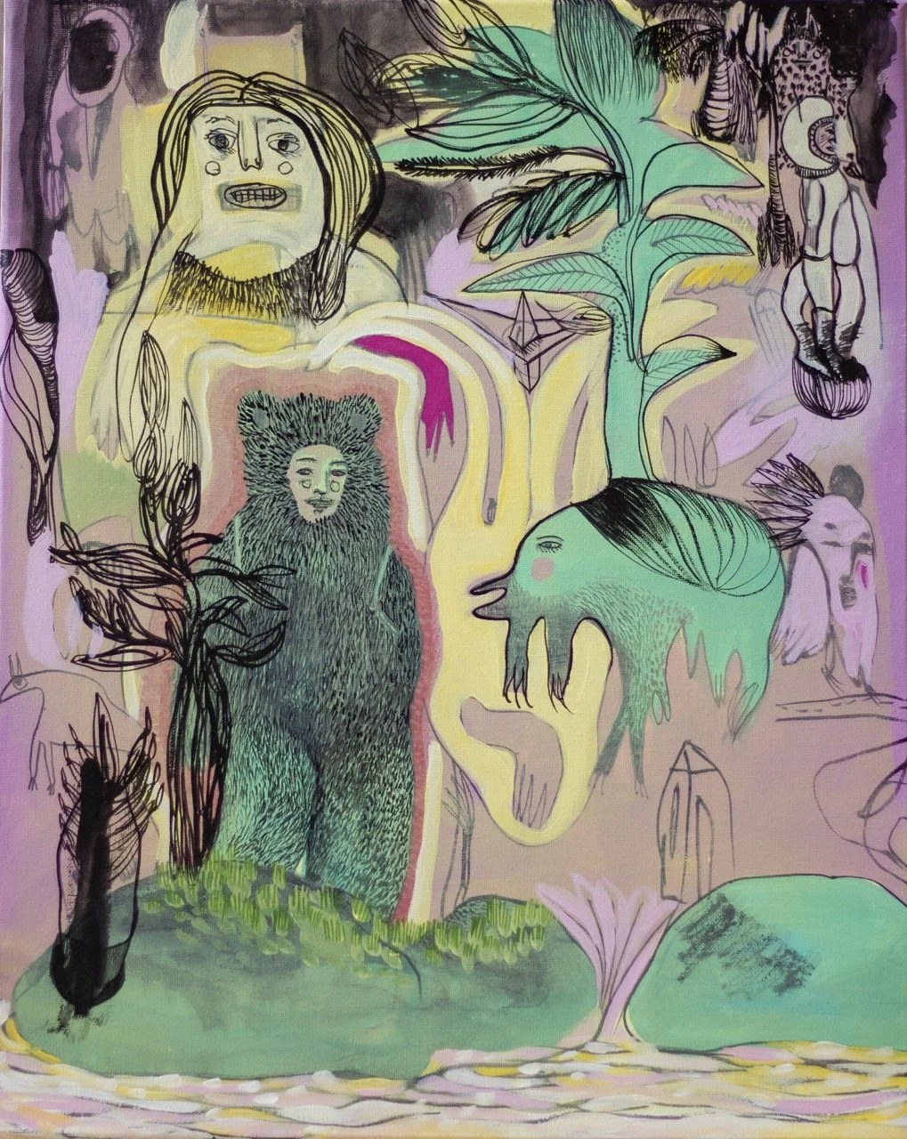  Mangle , 2020 
Acrílico sobre lienzo 
60 x 45 cm