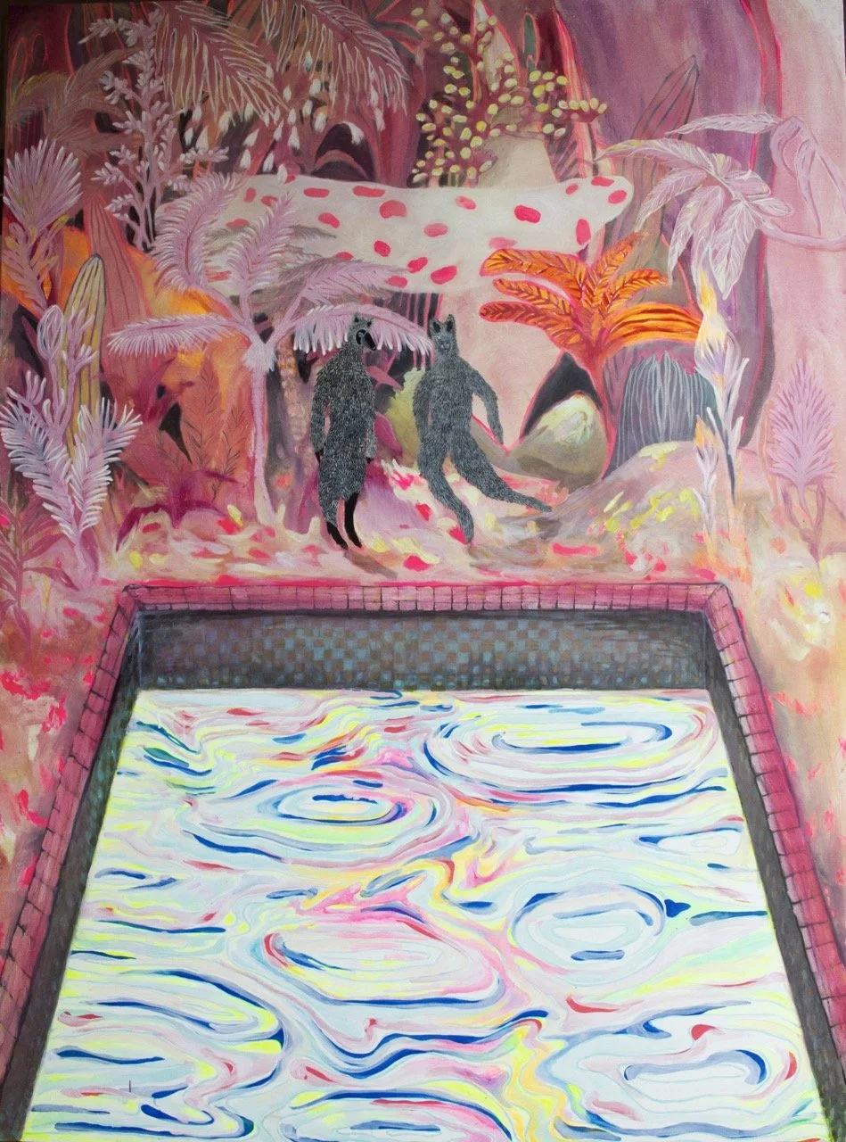  Baile , 2022 
Acrílico y óleo sobre lienzo 
195 x 145 cm