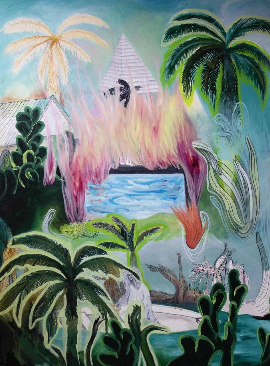  Incendio , 2021-22 
Óleo sobre lienzo 
195 x 145 cm