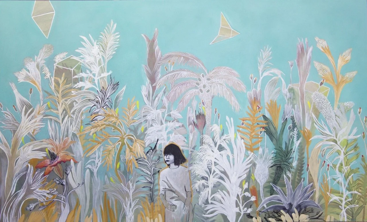  Niña en Selva , 2021 
Óleo sobre lienzo 
115 x 70 cm