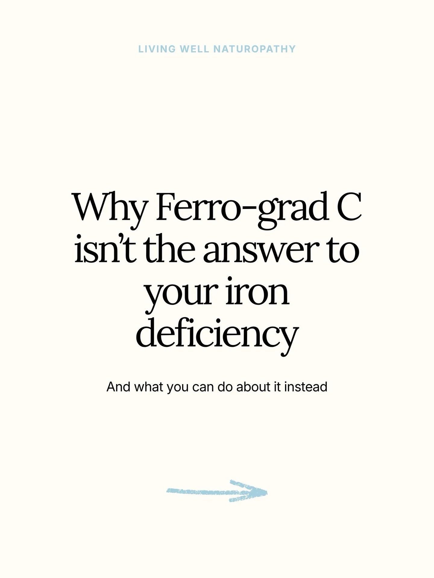 Ferro-grad C isn&rsquo;t always the answer to low iron - and here&rsquo;s why that matters. 

Iron deficiency has a root cause. Sometimes it&rsquo;s absorption, sometimes it&rsquo;s gut health, sometimes it&rsquo;s blood loss or diet. Without knowing