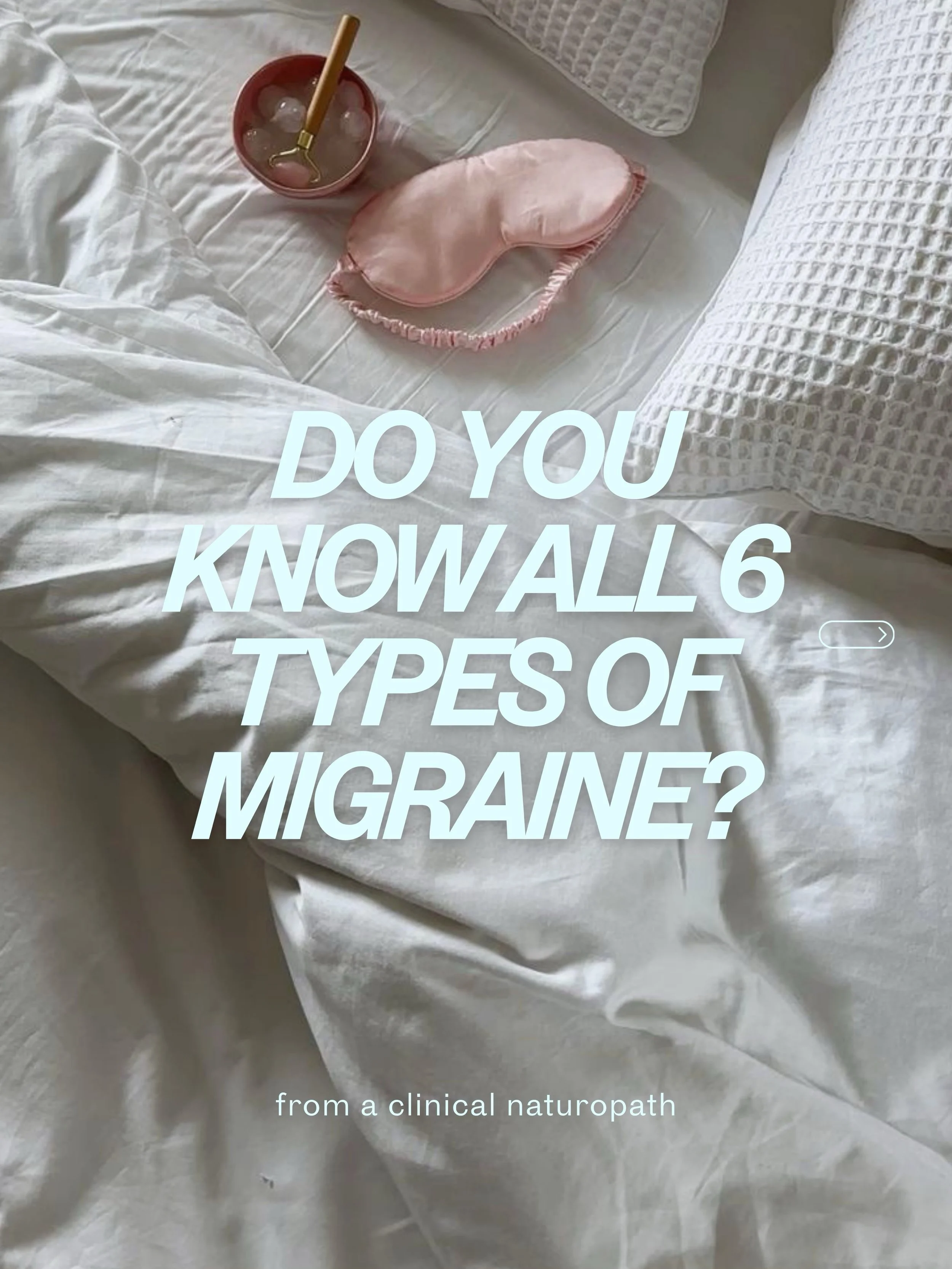 How many of these types of migraines were you aware of? 

Part 2 of the migraine mini series, where establish the different types of migraine, and what causes them.

Next up: common triggers and what we can do as naturopaths to help 🌼