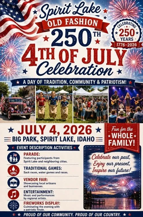 Spirit Lake's Old Fashion 250th 4th of July Celebration 