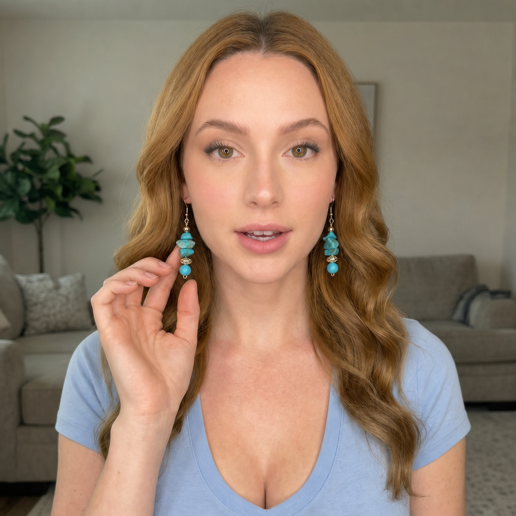 Turquoise Harmony Drop Earrings
