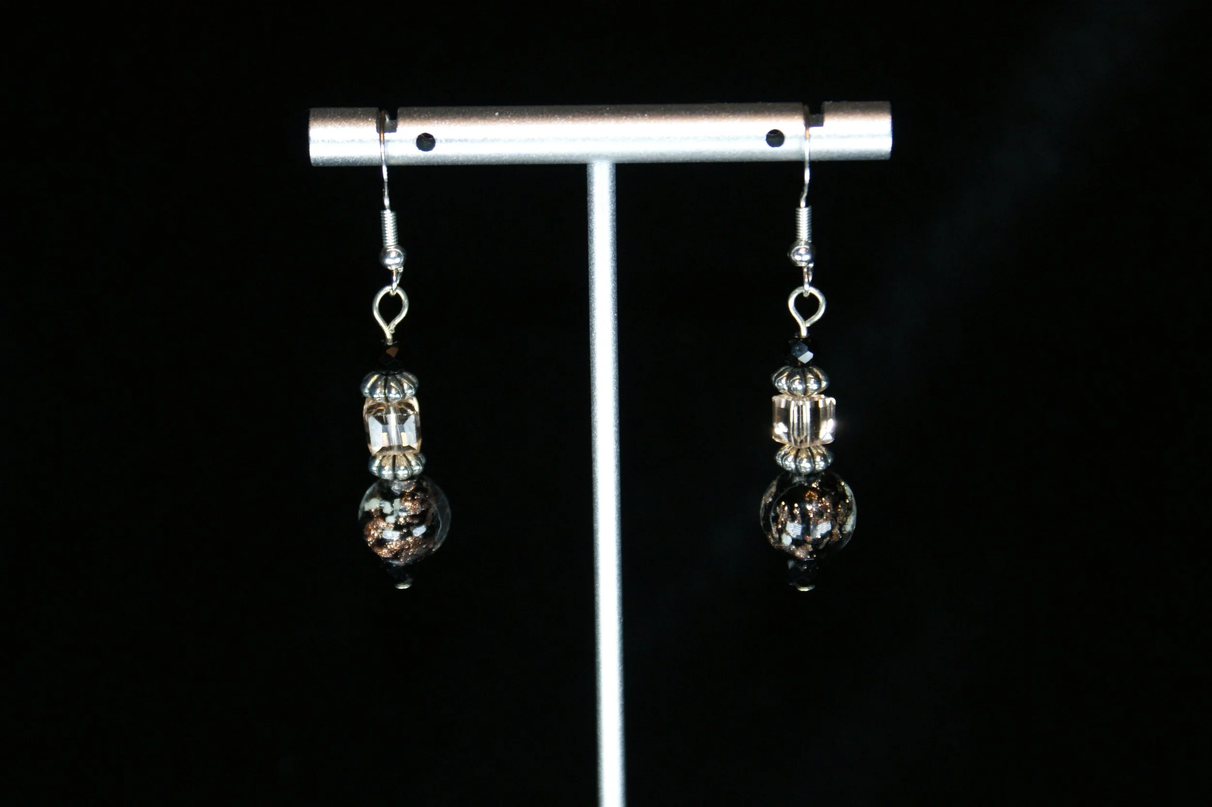 Elegant Glass Bead Earrings