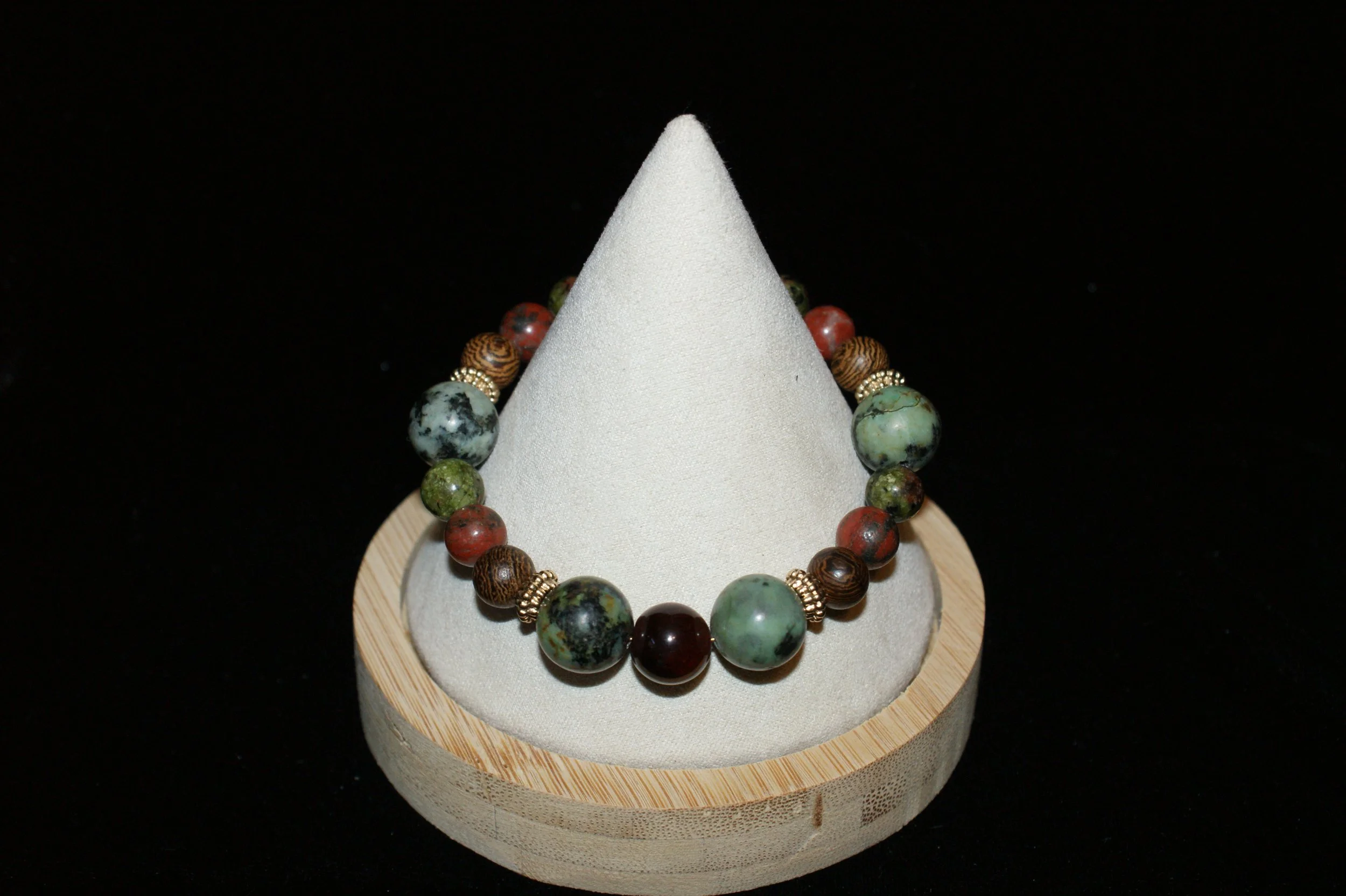 Earthy Elegance Beaded Bracelet