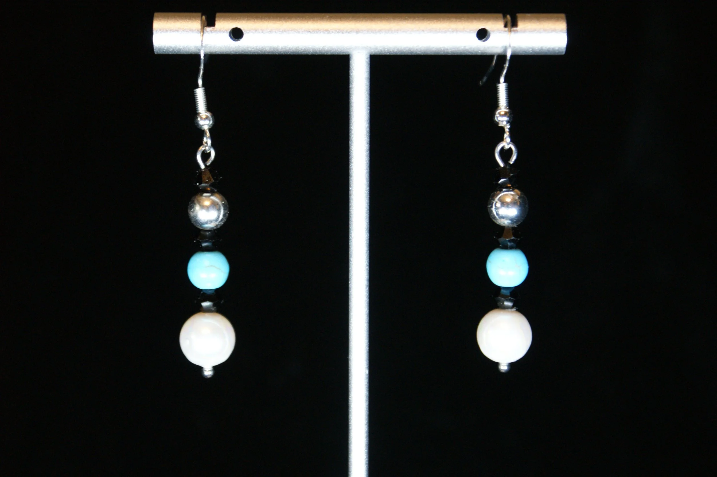 Pearl & Turquoise Delight Earrings
