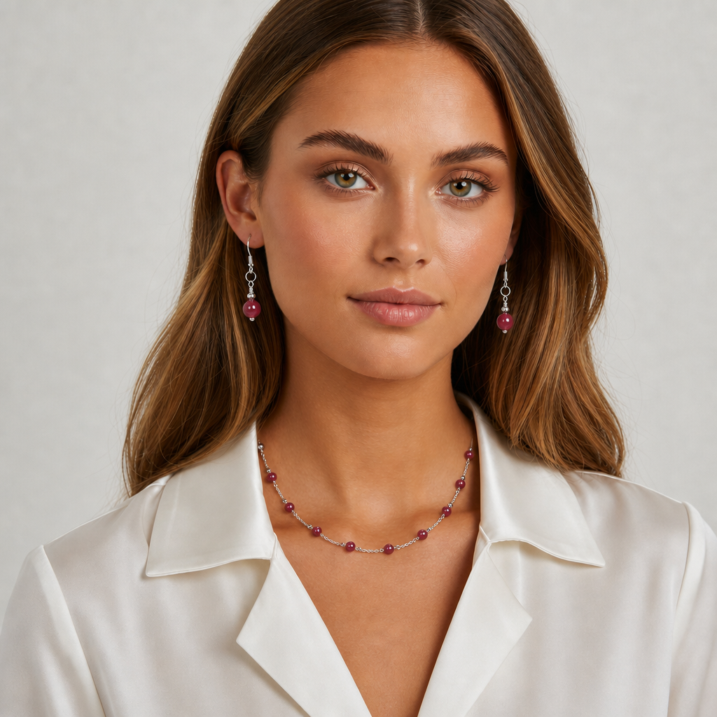 Elegant Red Drop Earrings