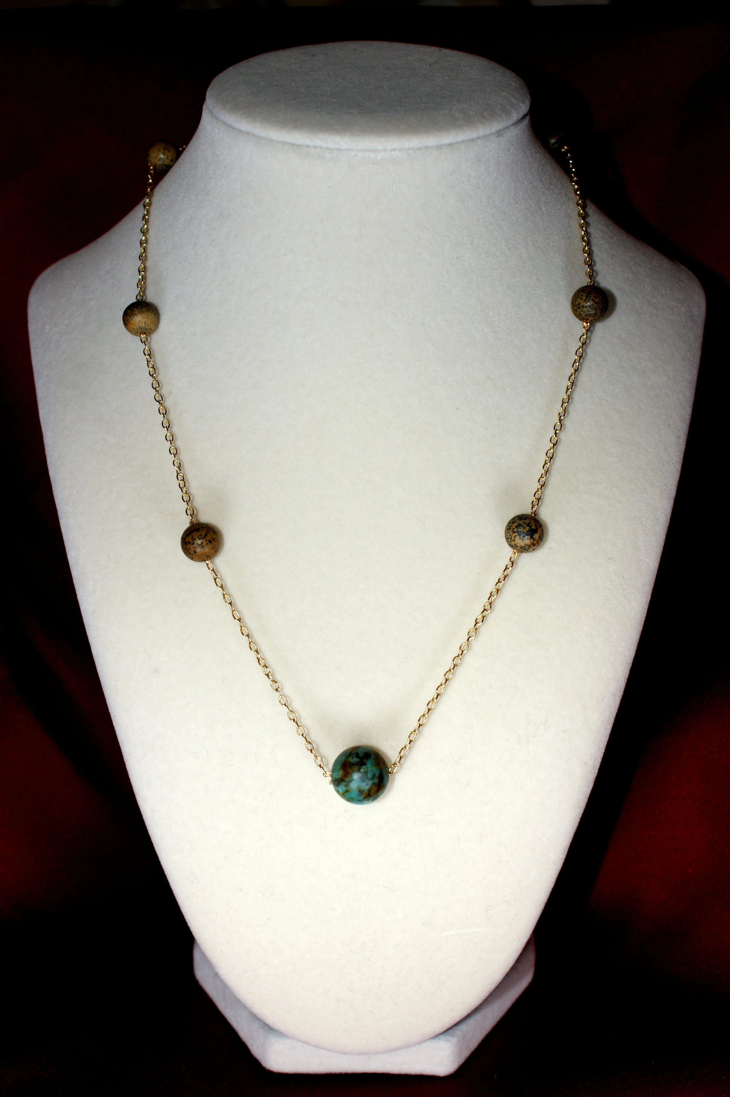 Earthy Elegance Beaded Necklace